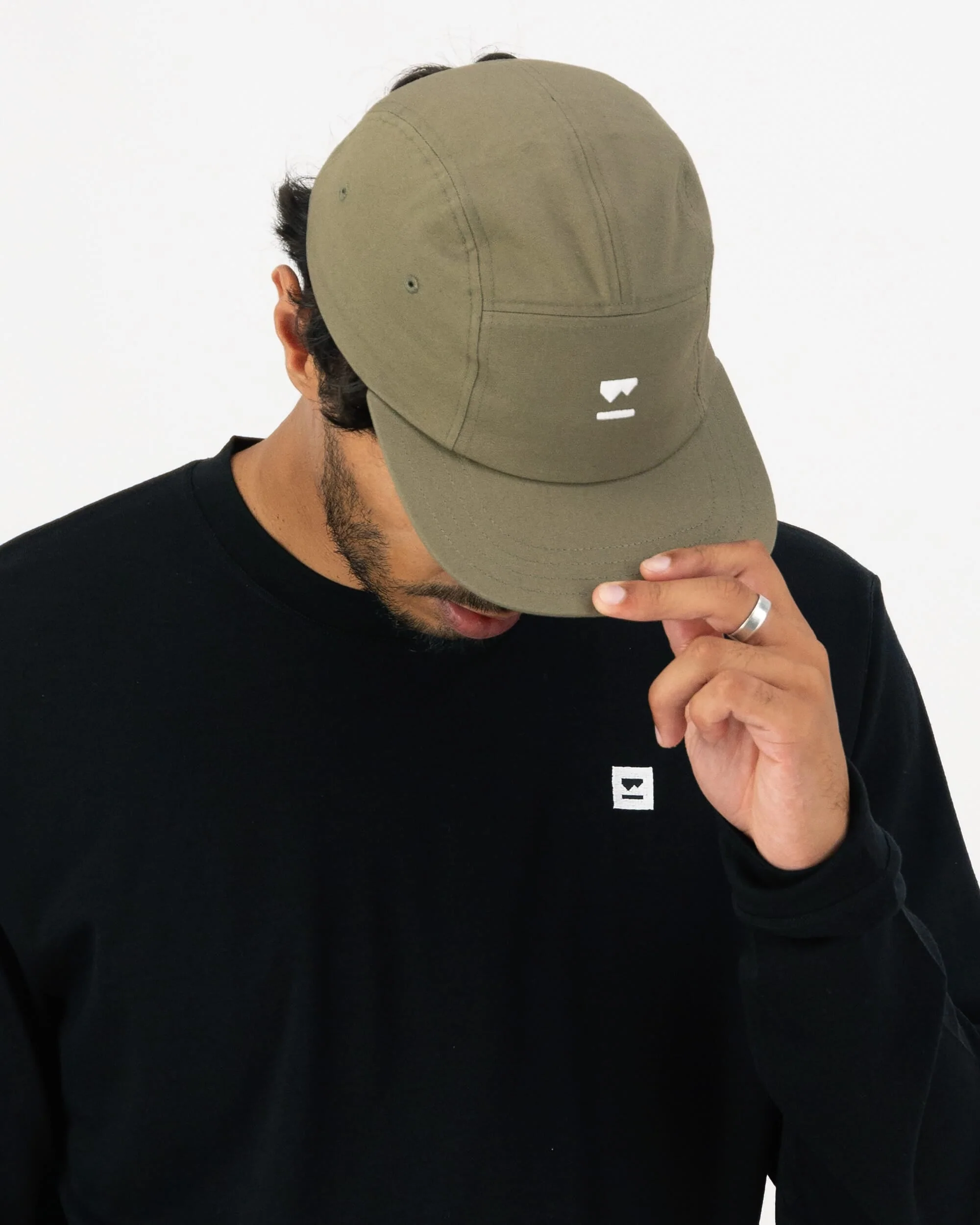 Ridgeline 5 Panel Cap - Olive | Unisex Cap - Image 4