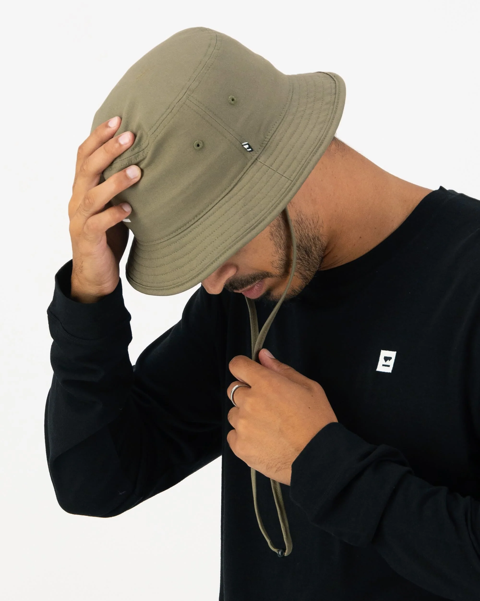Ridgeline Bucket Hat - Olive | Unisex Hat - Image 4