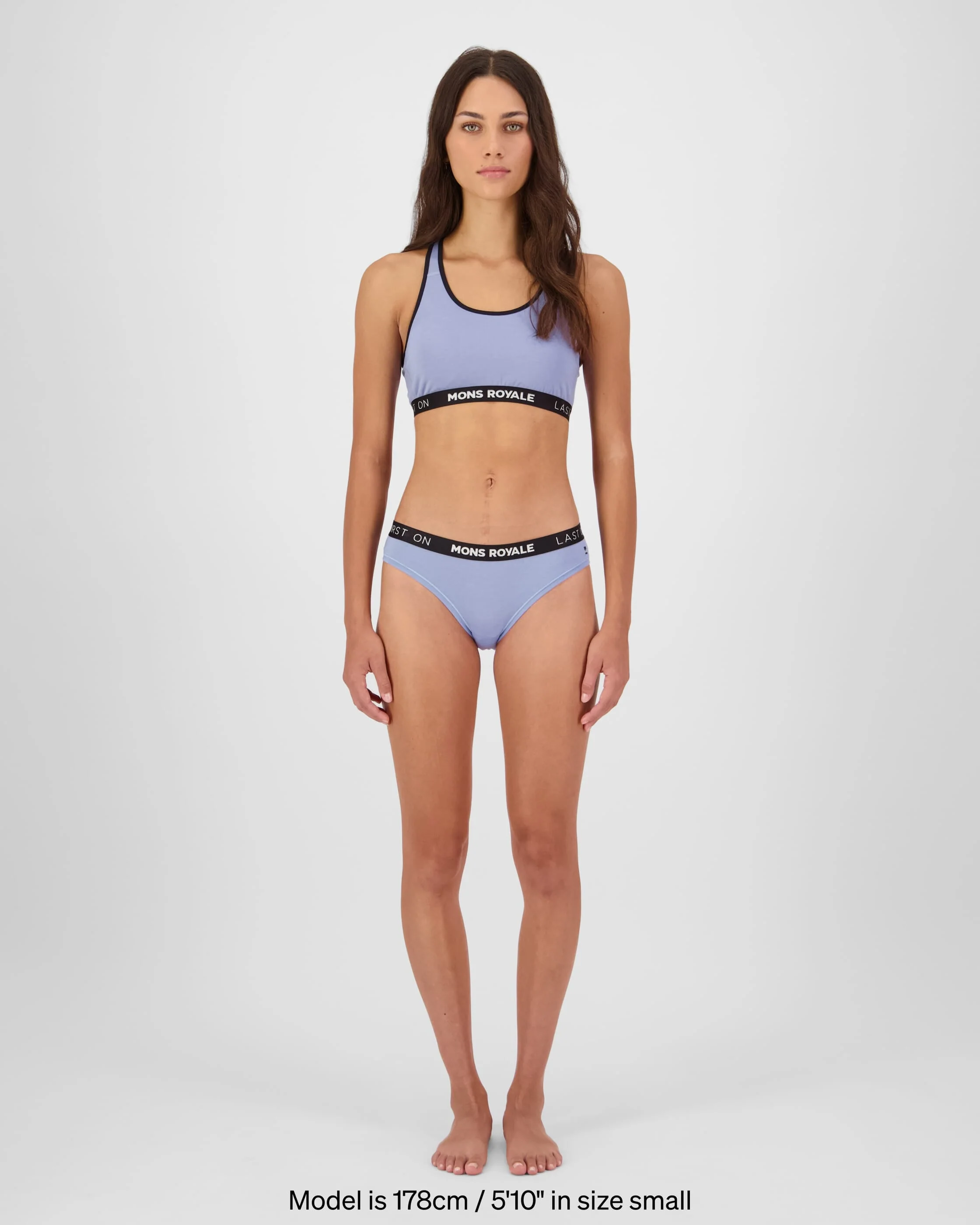 Sierra Merino Sports Bra - Skyline / Black | Women's Underwear - Image 3