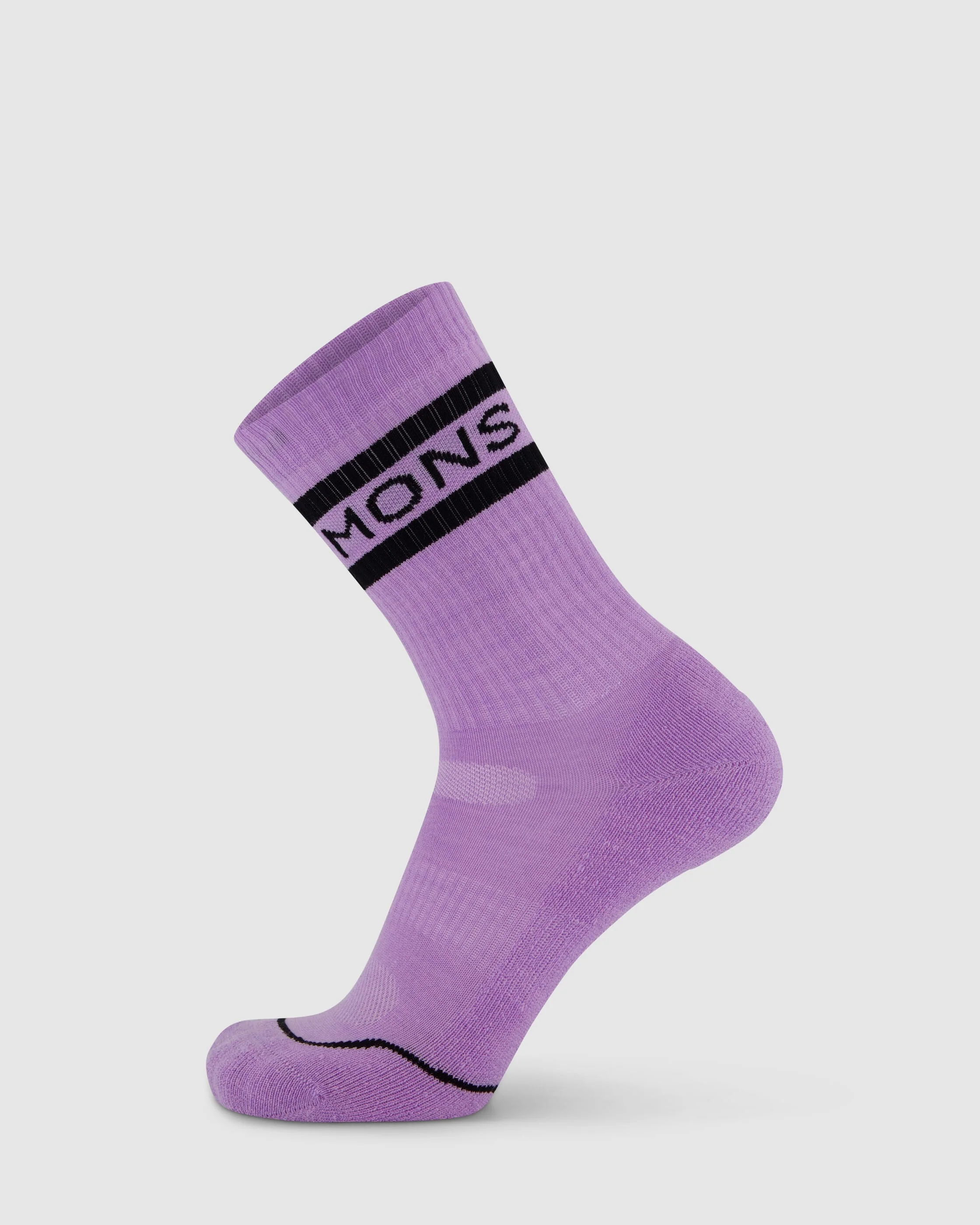 Signature Merino Crew Sock - Pastel Purple | Unisex Socks
