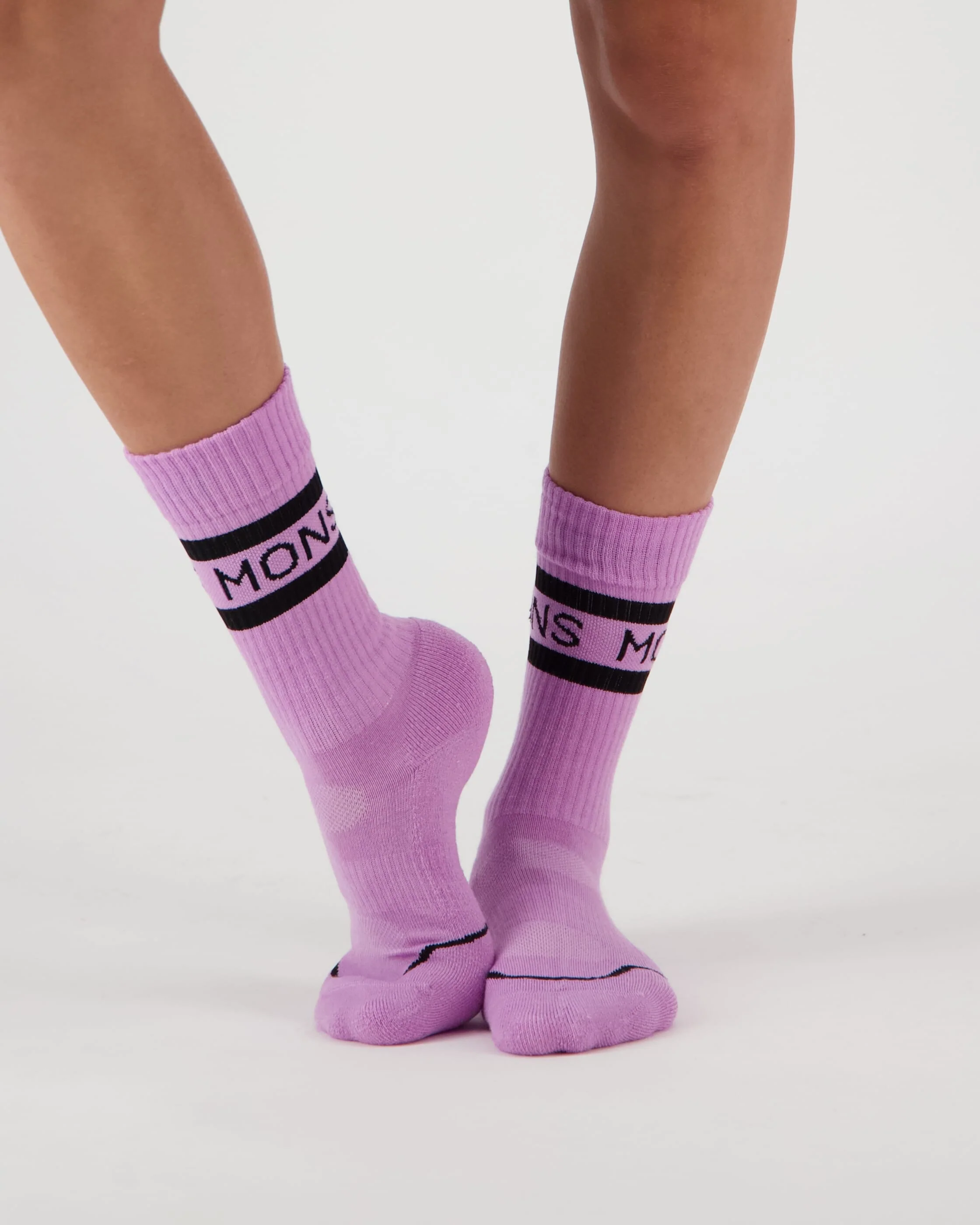 Signature Merino Crew Sock - Pastel Purple | Unisex Socks - Image 3