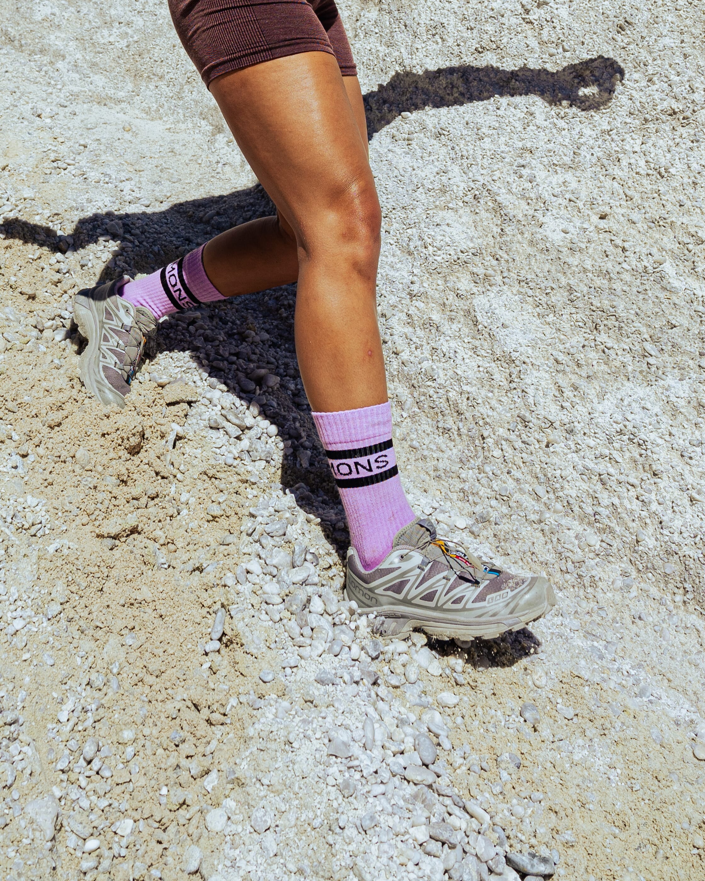 Signature Merino Crew Sock - Pastel Purple | Unisex Socks - Image 4