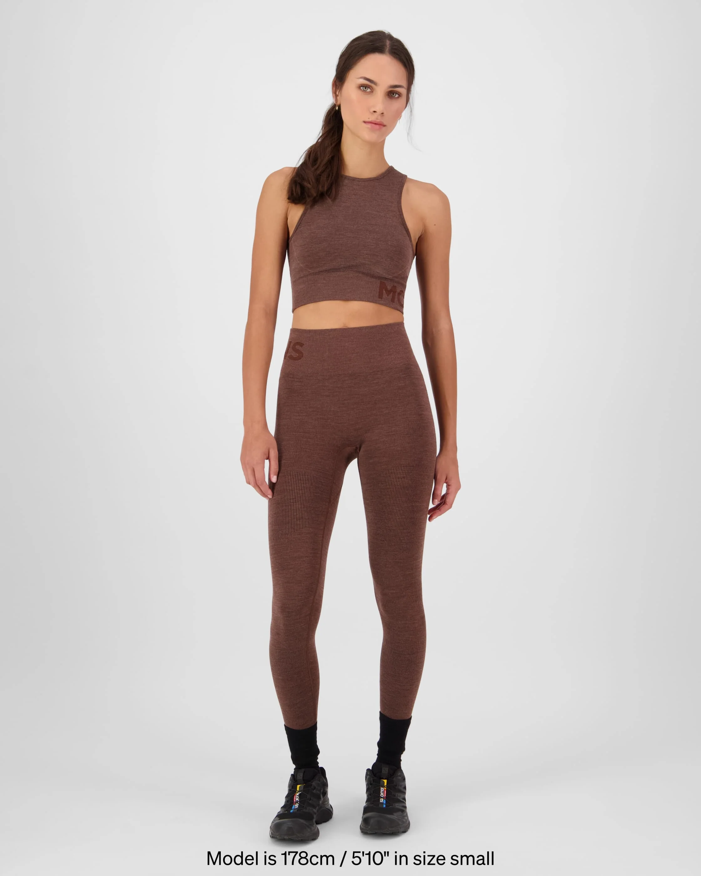 Solace Merino Seamless Legging - Henna | Women's Leggings - Image 3