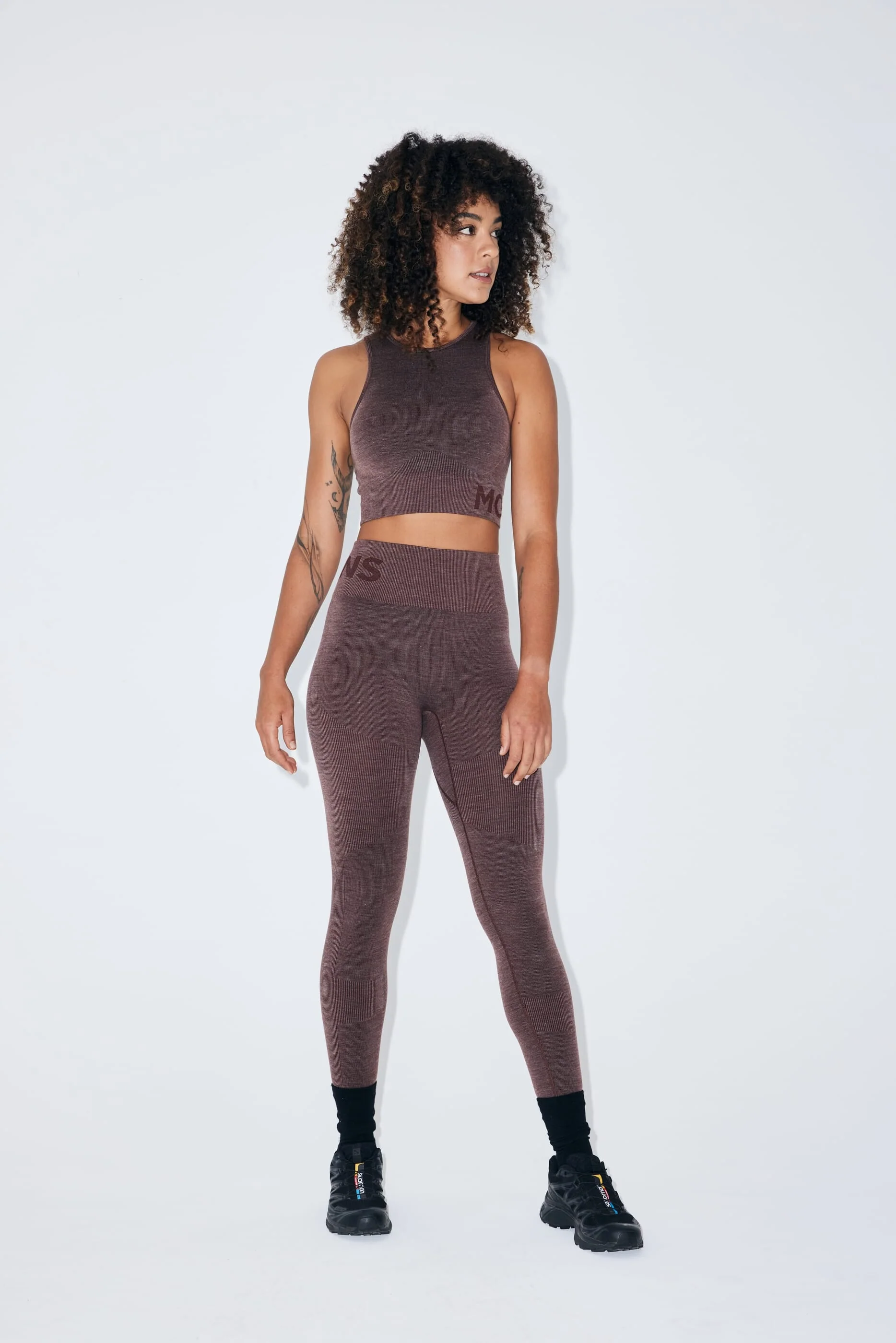 Solace Merino Seamless Legging - Henna | Women's Leggings - Image 5