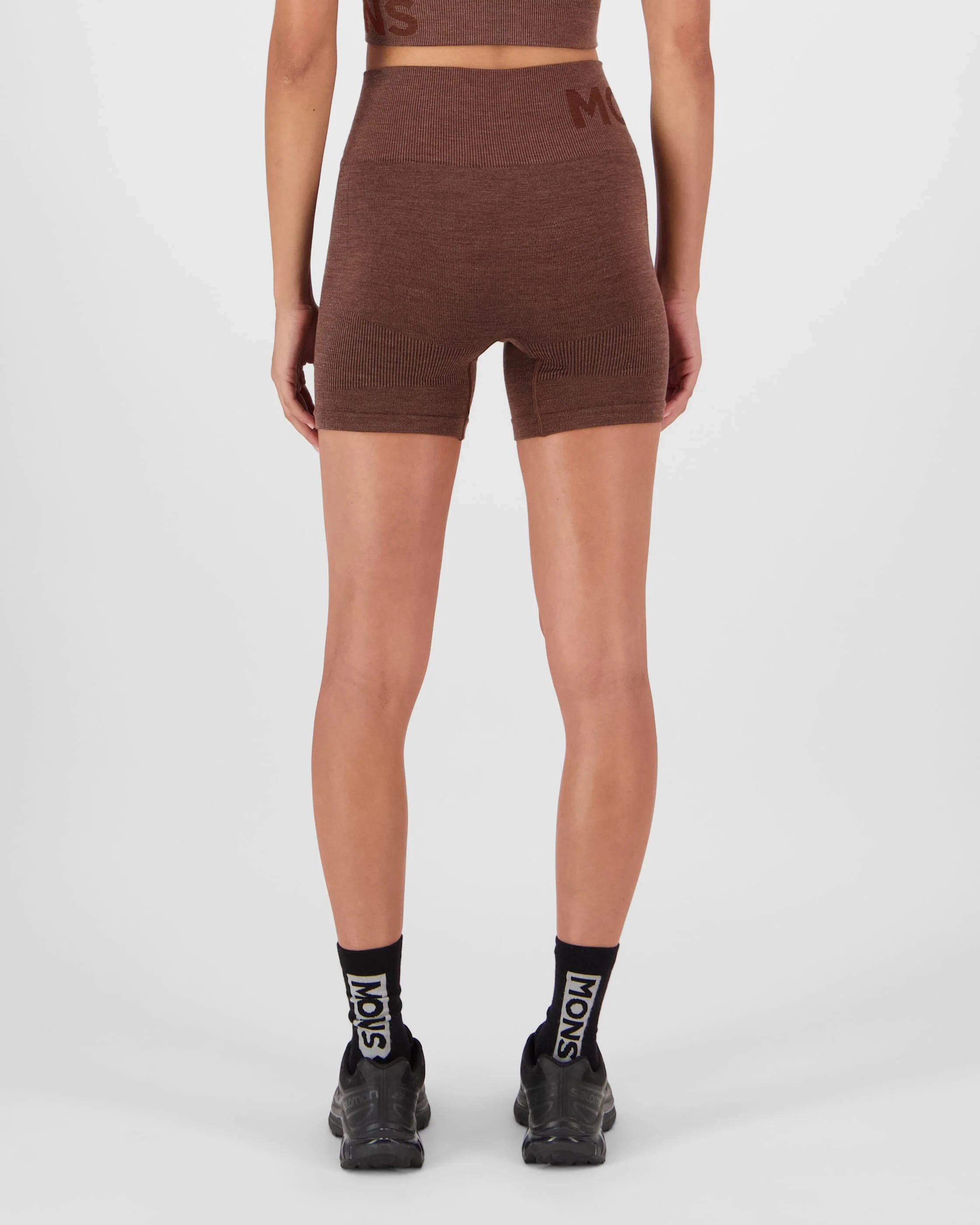 Solace Merino Seamless Shorts - Henna | Women's Shorts - Image 2