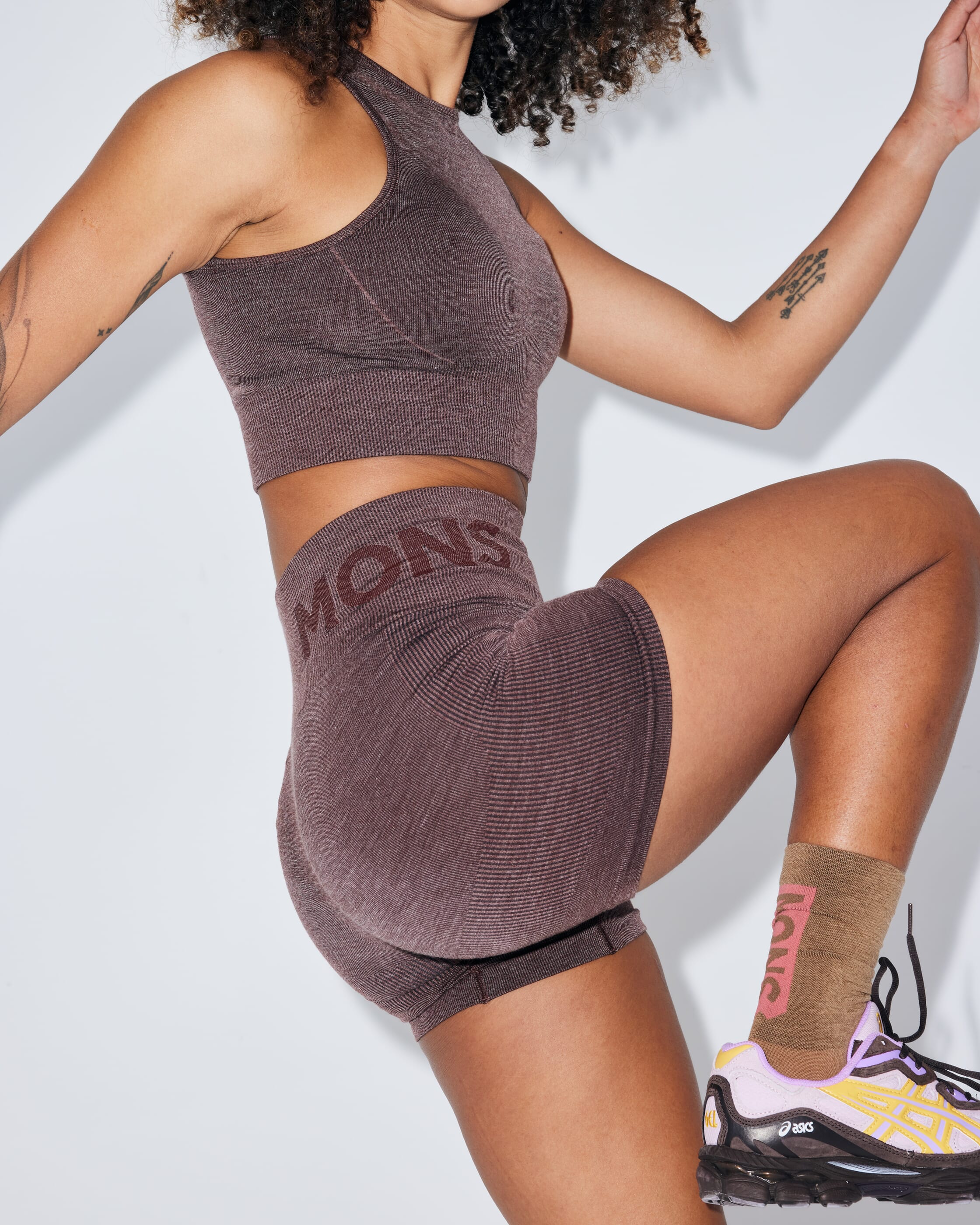 Solace Merino Seamless Shorts - Henna | Women's Shorts - Image 5