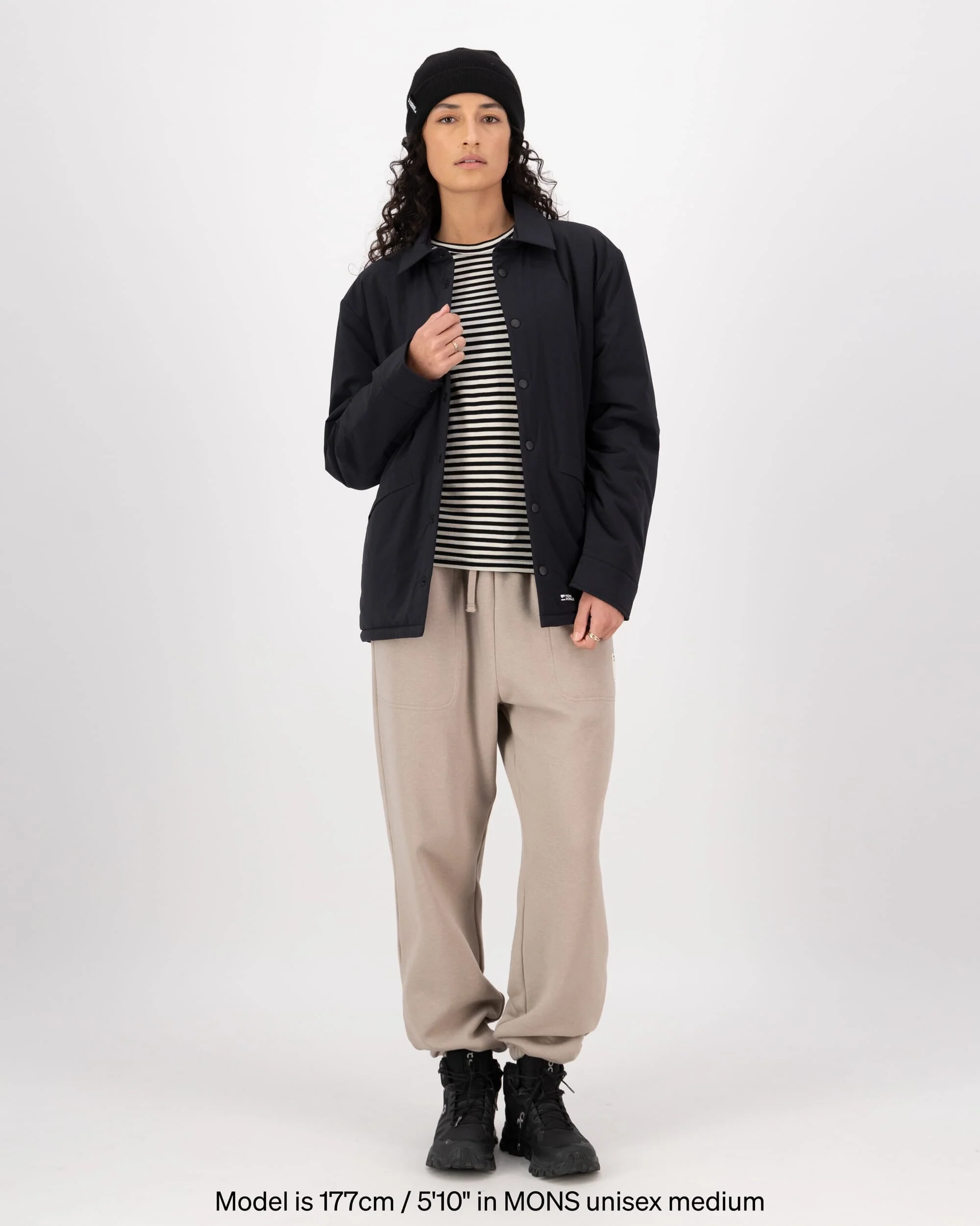 Stacker Merino Insulated Jacket - Black / Basil | Unisex Insulation - Image 5
