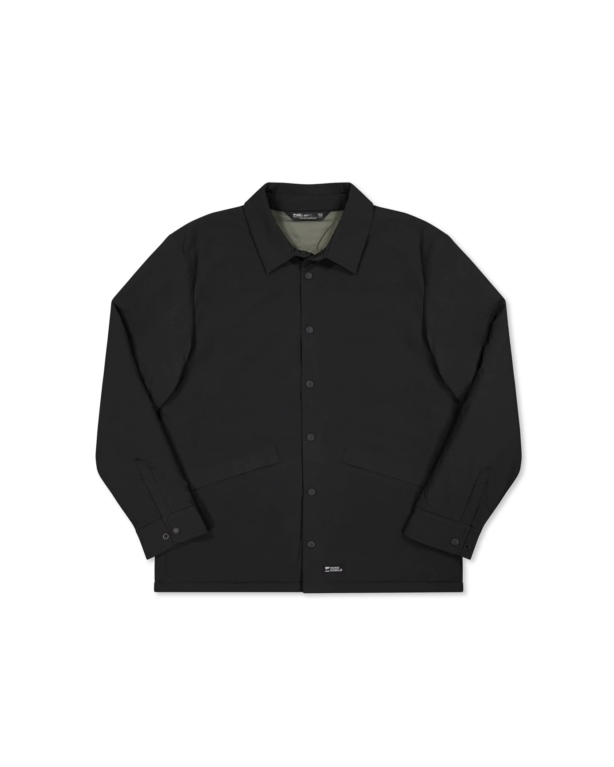 Stacker Merino Insulated Jacket - Black / Basil | Unisex Insulation - Image 7