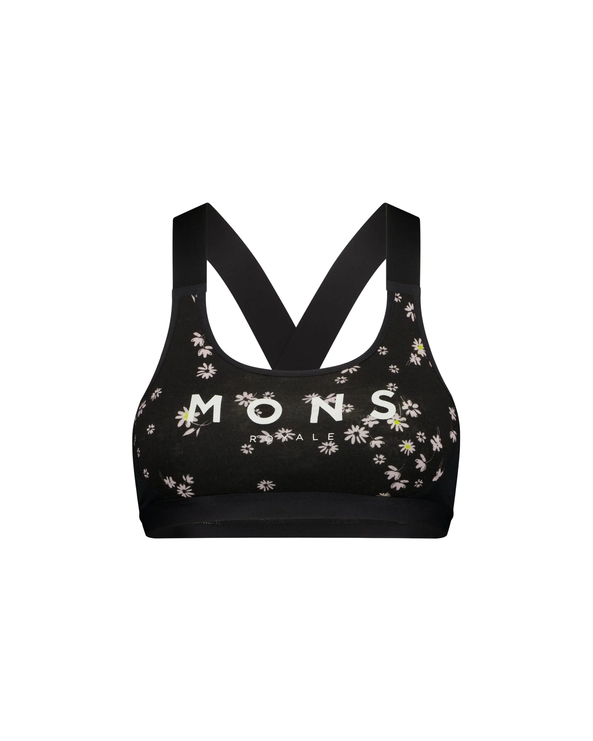 Stella Merino X-Back Bra - Black Daisy | Women's Underwear - Image 4