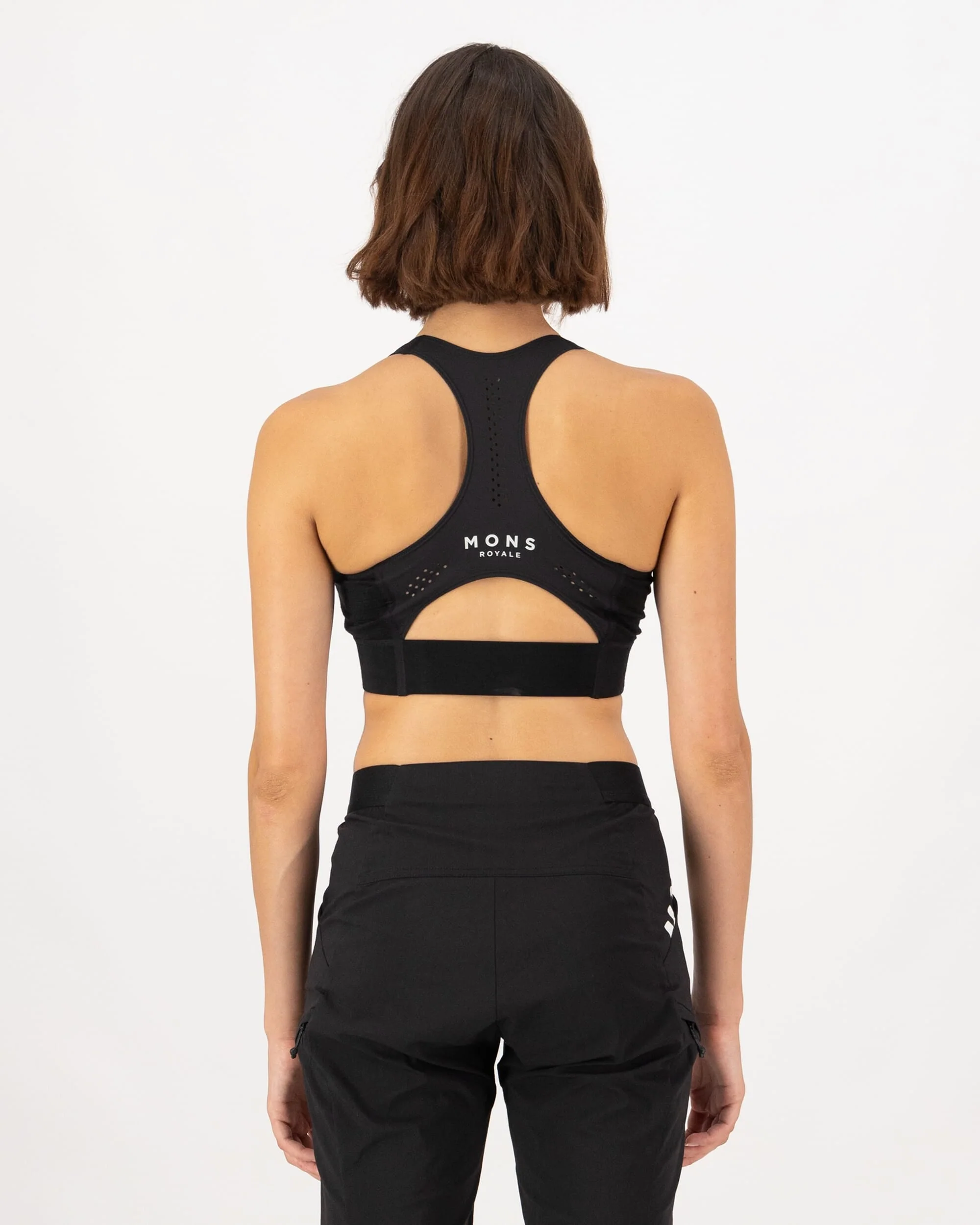 Stratos Merino Sports Bra - Black | Women's Underwear - Image 2