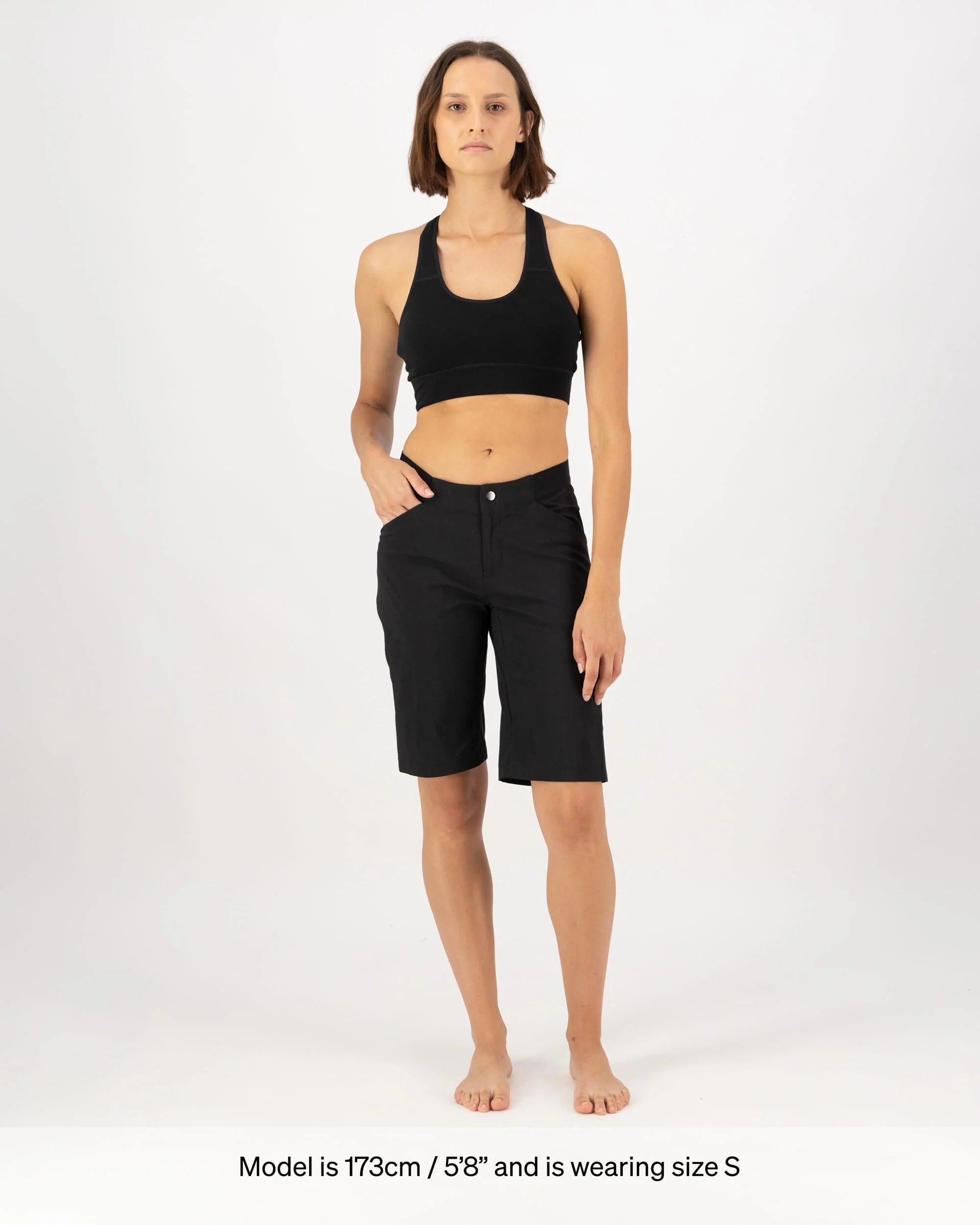 Stratos Merino Sports Bra - Black | Women's Underwear - Image 4