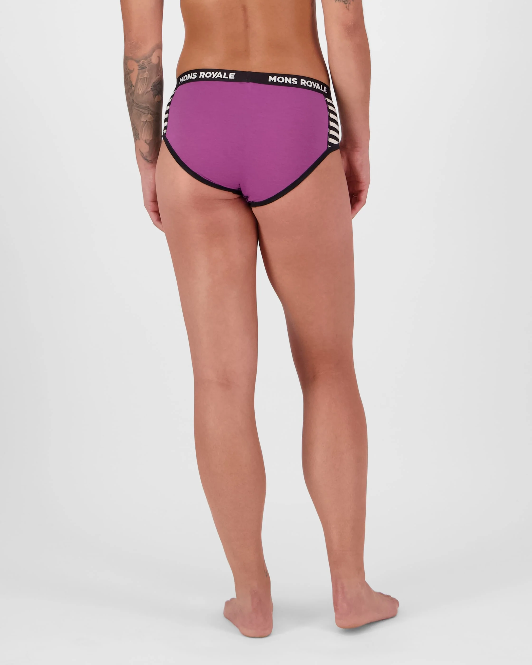 Sylvia Merino Boyleg - Purple Bolt / Stripe | Women's Underwear - Image 2