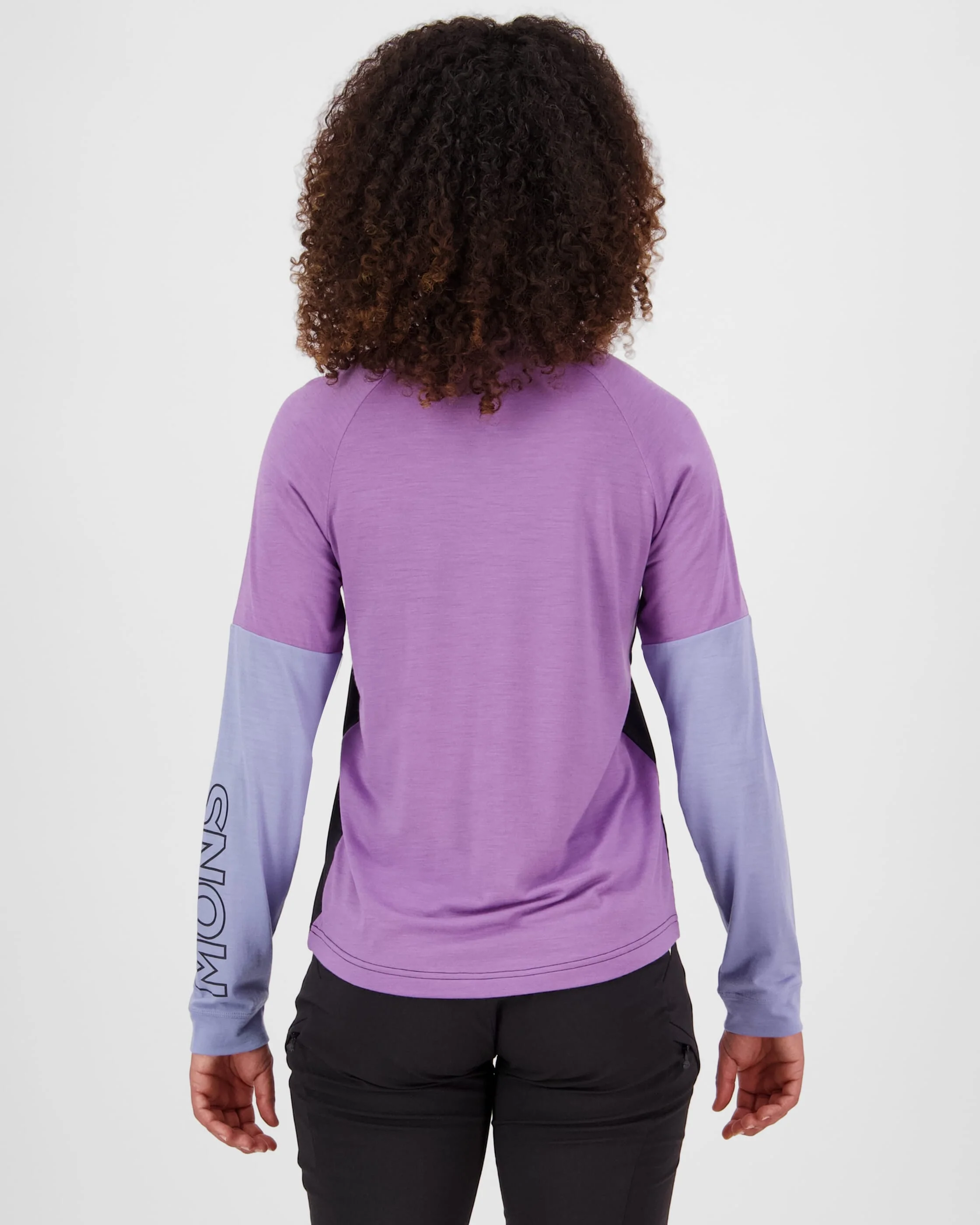 Tarn Merino Bike Wind Jersey - Skyline / Bloom / Black | Women's Bike Jersey - Image 2