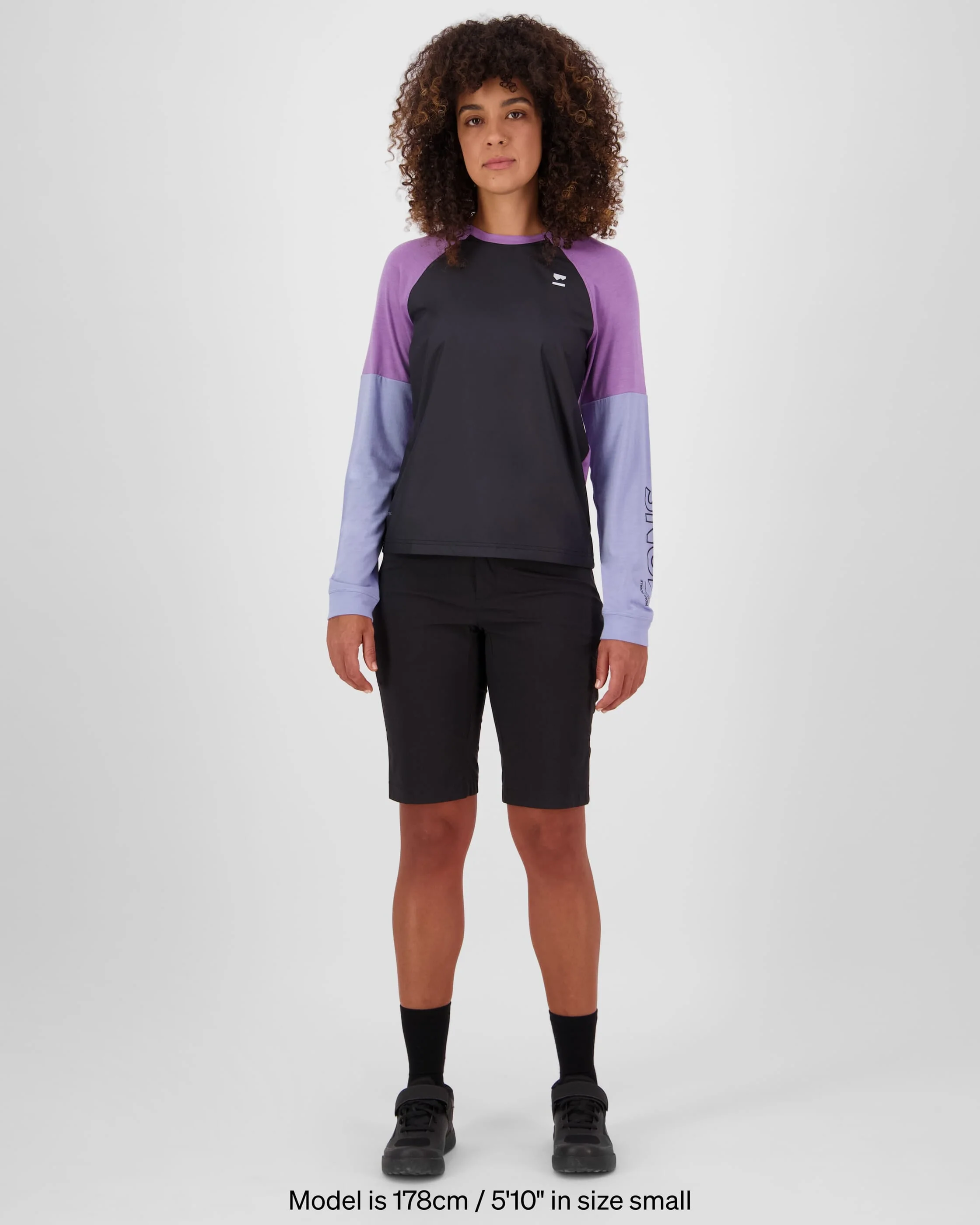 Tarn Merino Bike Wind Jersey - Skyline / Bloom / Black | Women's Bike Jersey - Image 5