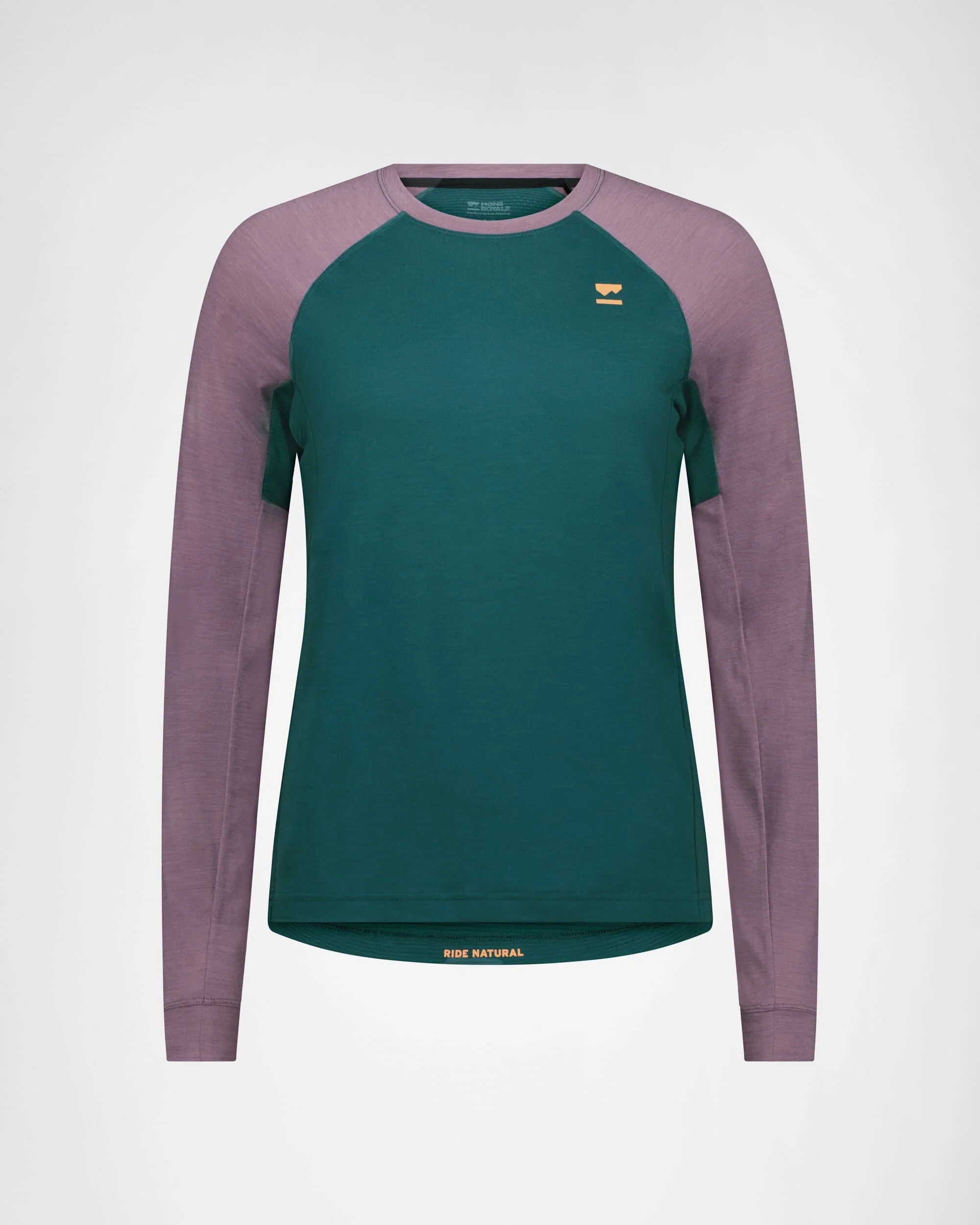 Tarn Merino Long Sleeve - Abyss / Mauve - Image 4