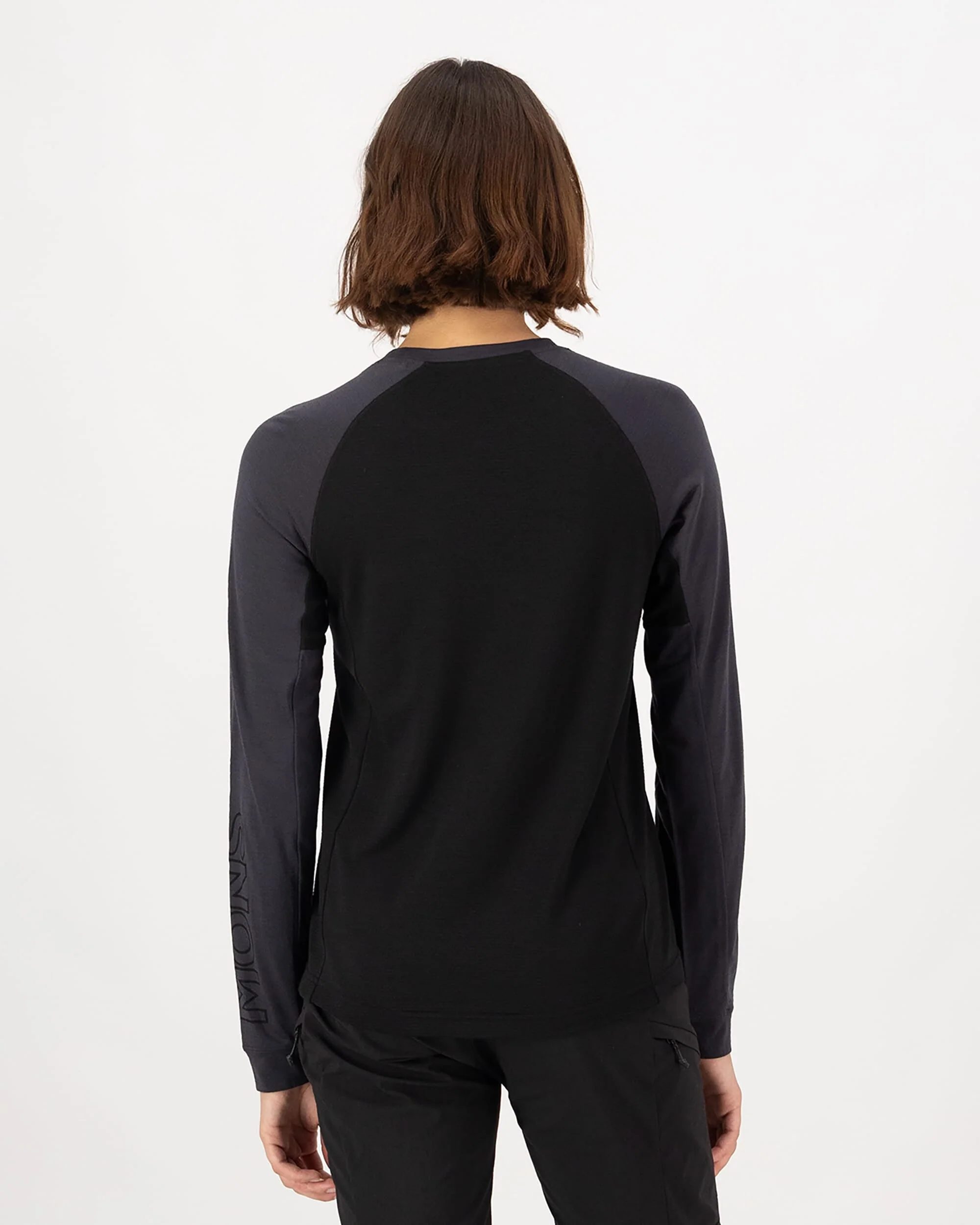 Tarn Merino Long Sleeve - Black / 9 Iron | Women's Long Sleeve Top - Image 2
