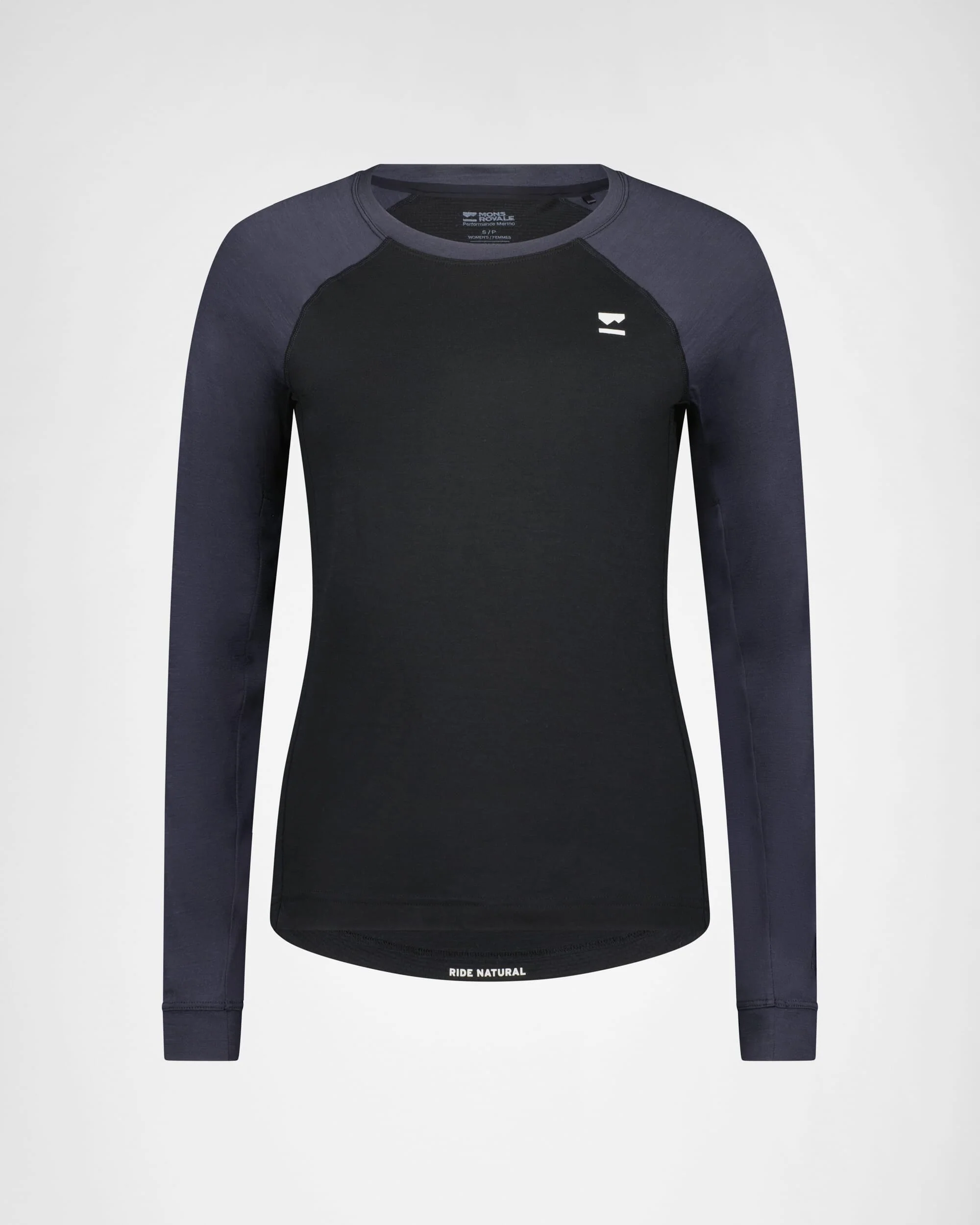 Tarn Merino Long Sleeve - Black / 9 Iron | Women's Long Sleeve Top - Image 4