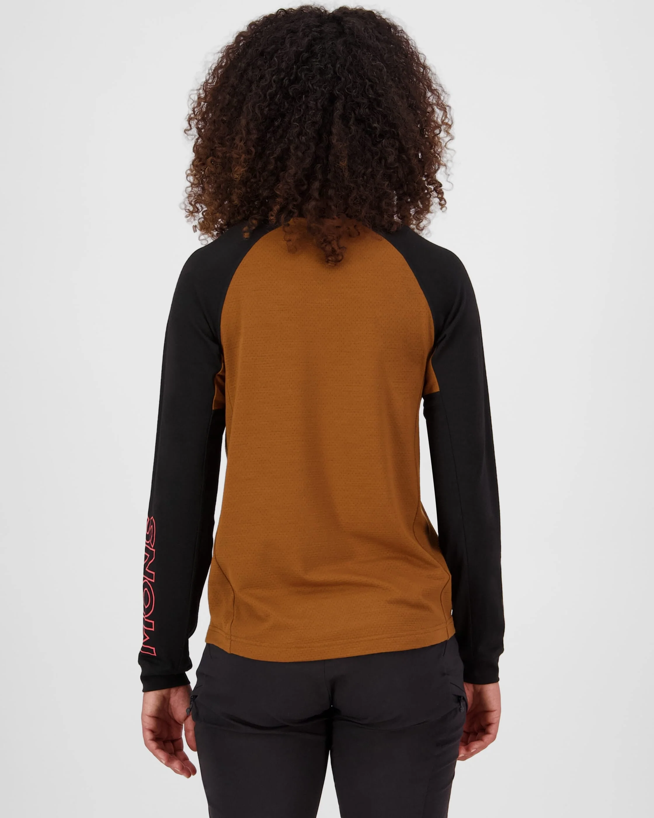 Tarn Merino Long Sleeve - Caramel / Black | Women's Bike Jersey - Image 2