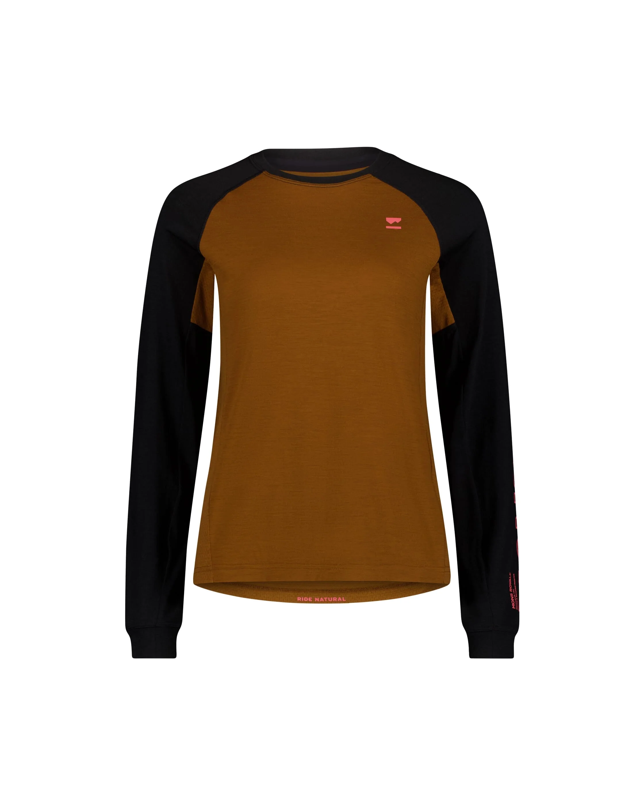 Tarn Merino Long Sleeve - Caramel / Black | Women's Bike Jersey - Image 6