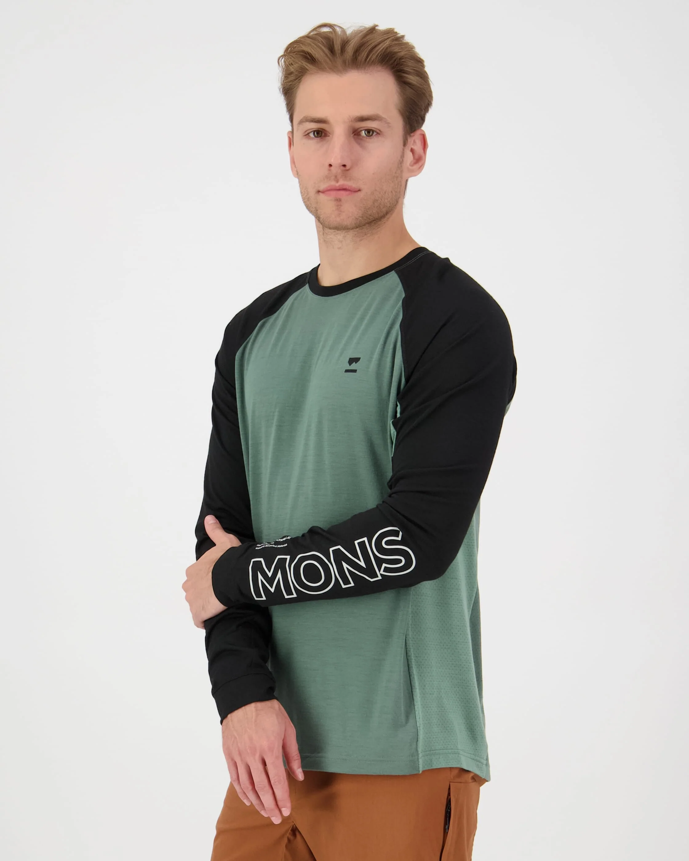Tarn Merino Long Sleeve - Cypress / Black / Thyme | Men's Bike Jersey