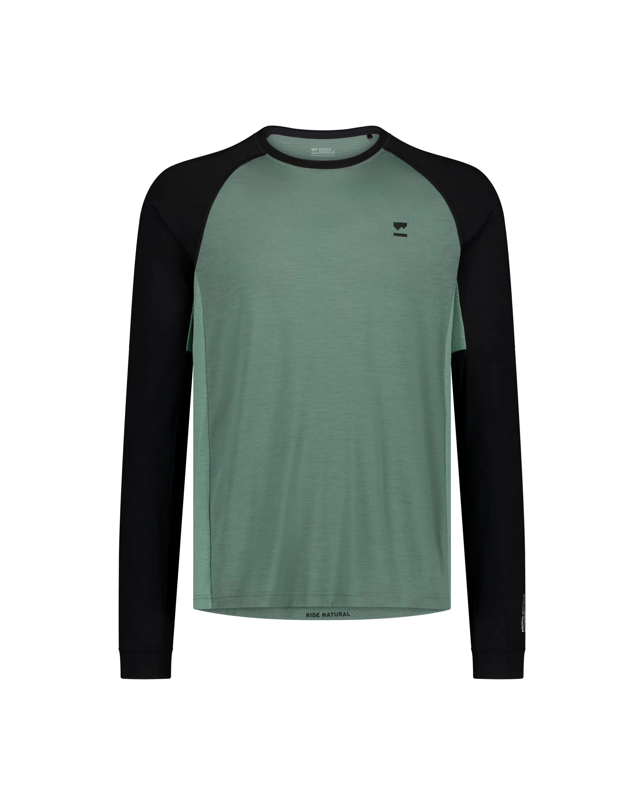 Tarn Merino Long Sleeve - Cypress / Black / Thyme | Men's Bike Jersey - Image 4