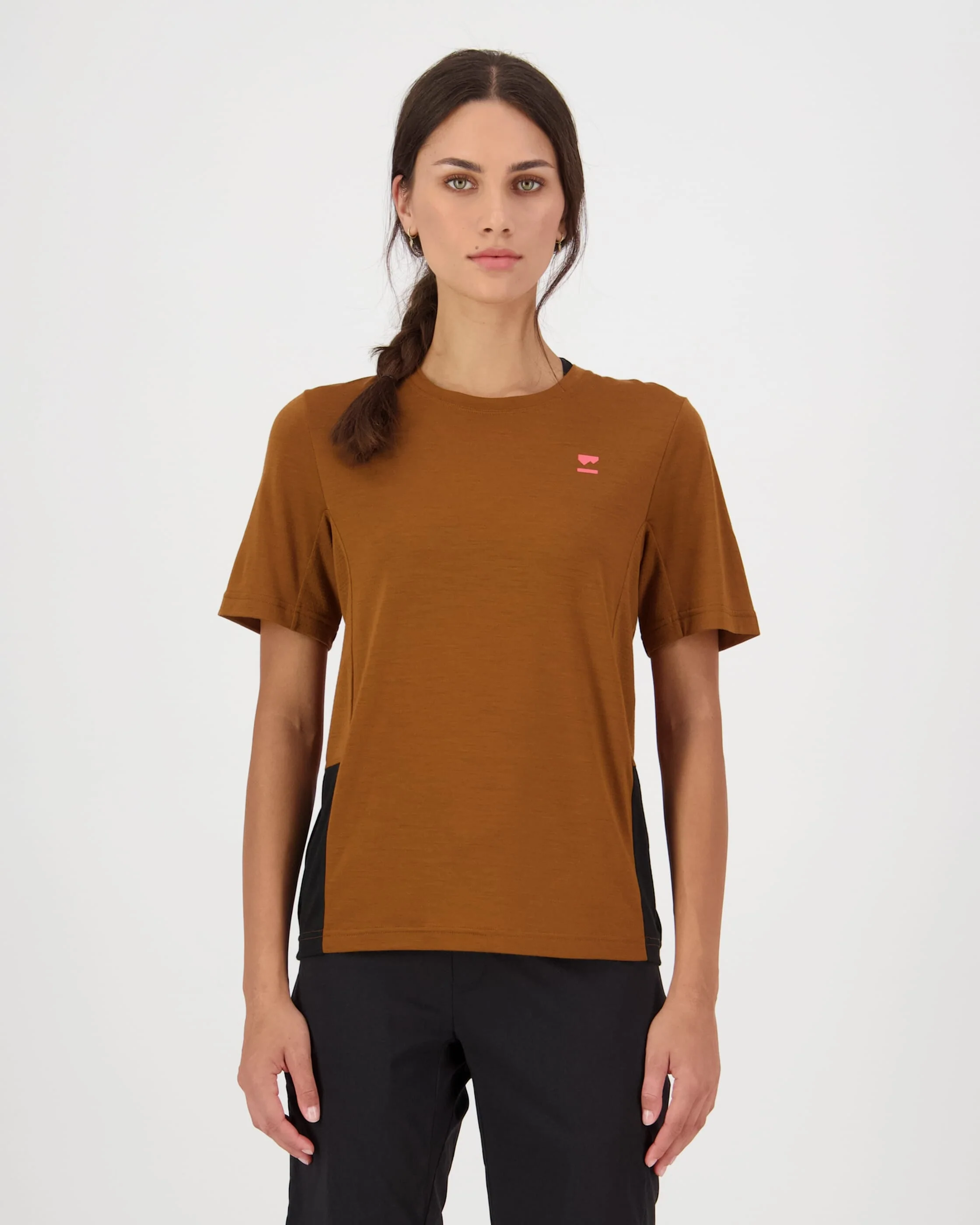 Tarn Merino T-Shirt - Caramel / Black | Women's Bike Jersey