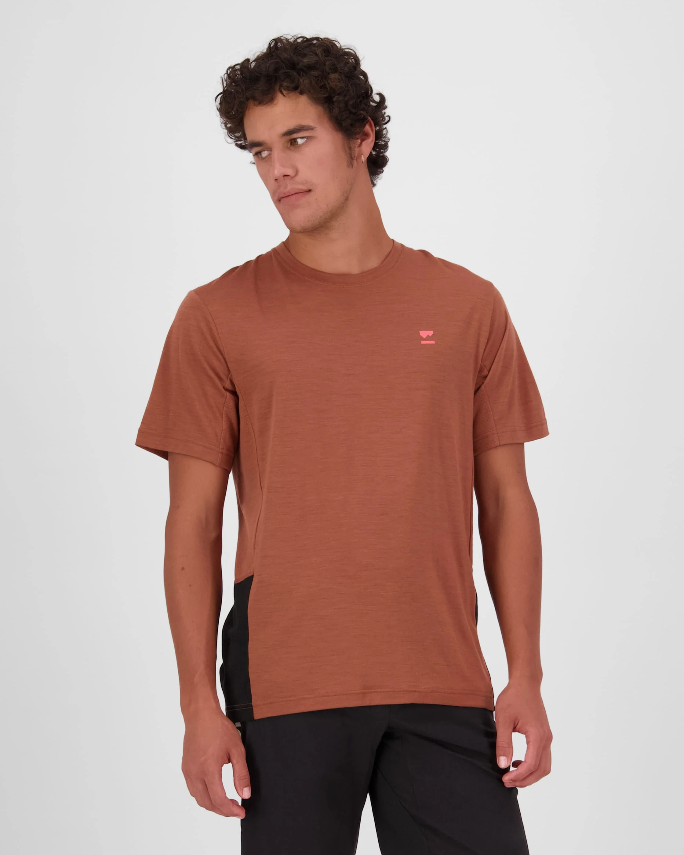 Tarn Merino T-Shirt - Cinnamon / Black | Men's Bike Jersey