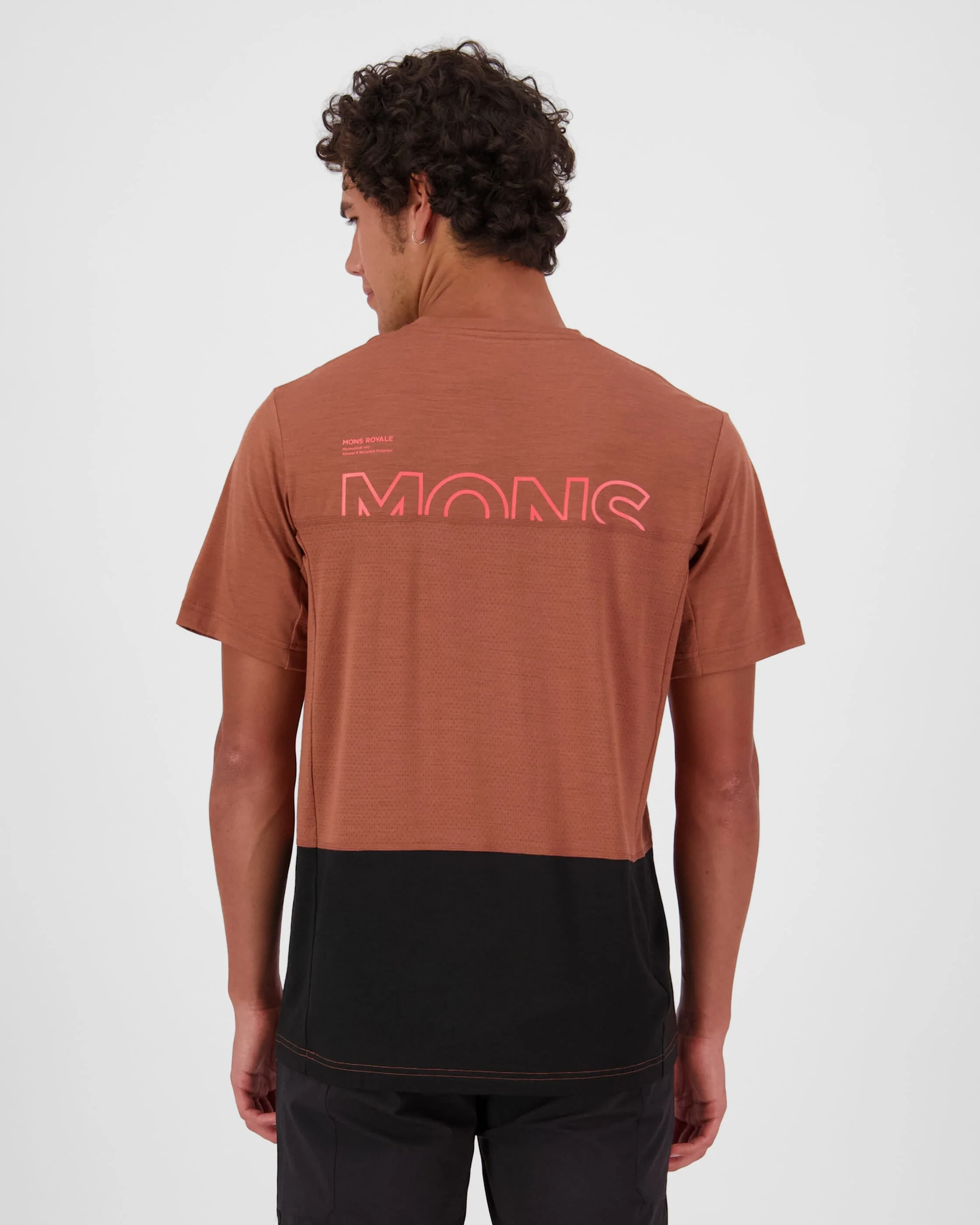 Tarn Merino T-Shirt - Cinnamon / Black | Men's Bike Jersey - Image 2