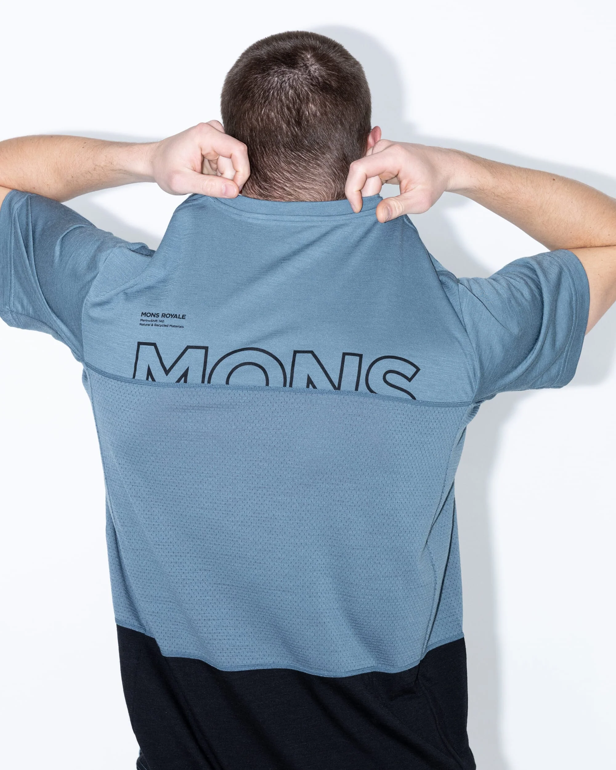 Tarn Merino T-Shirt - Goblin Blue / Black | Men's T-Shirt - Image 5