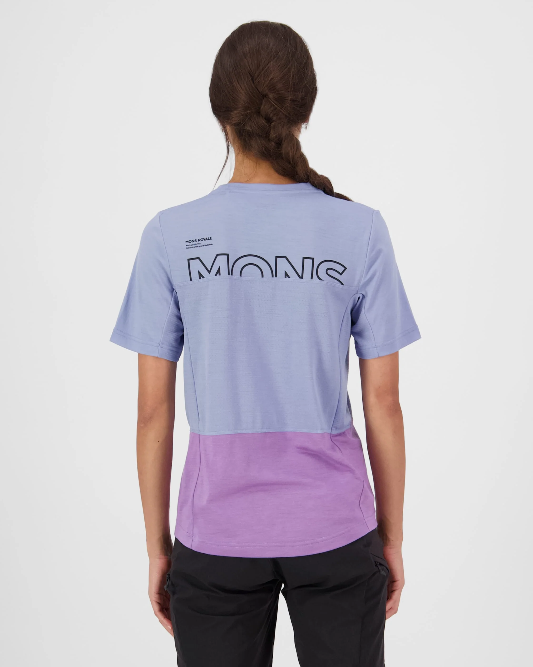 Tarn Merino T-Shirt - Skyline / Bloom | Women's Bike Jersey - Image 2