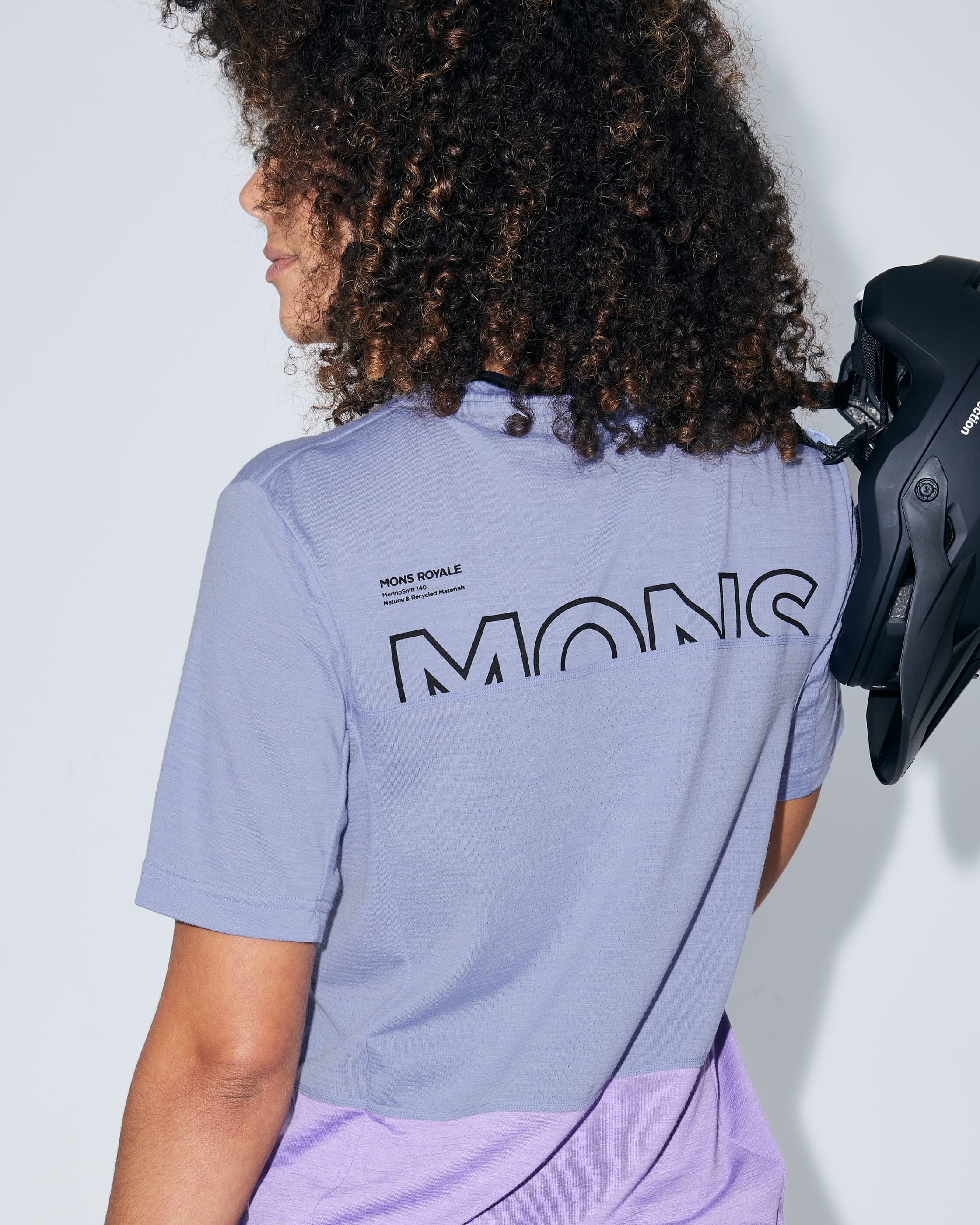 Tarn Merino T-Shirt - Skyline / Bloom | Women's Bike Jersey - Image 6