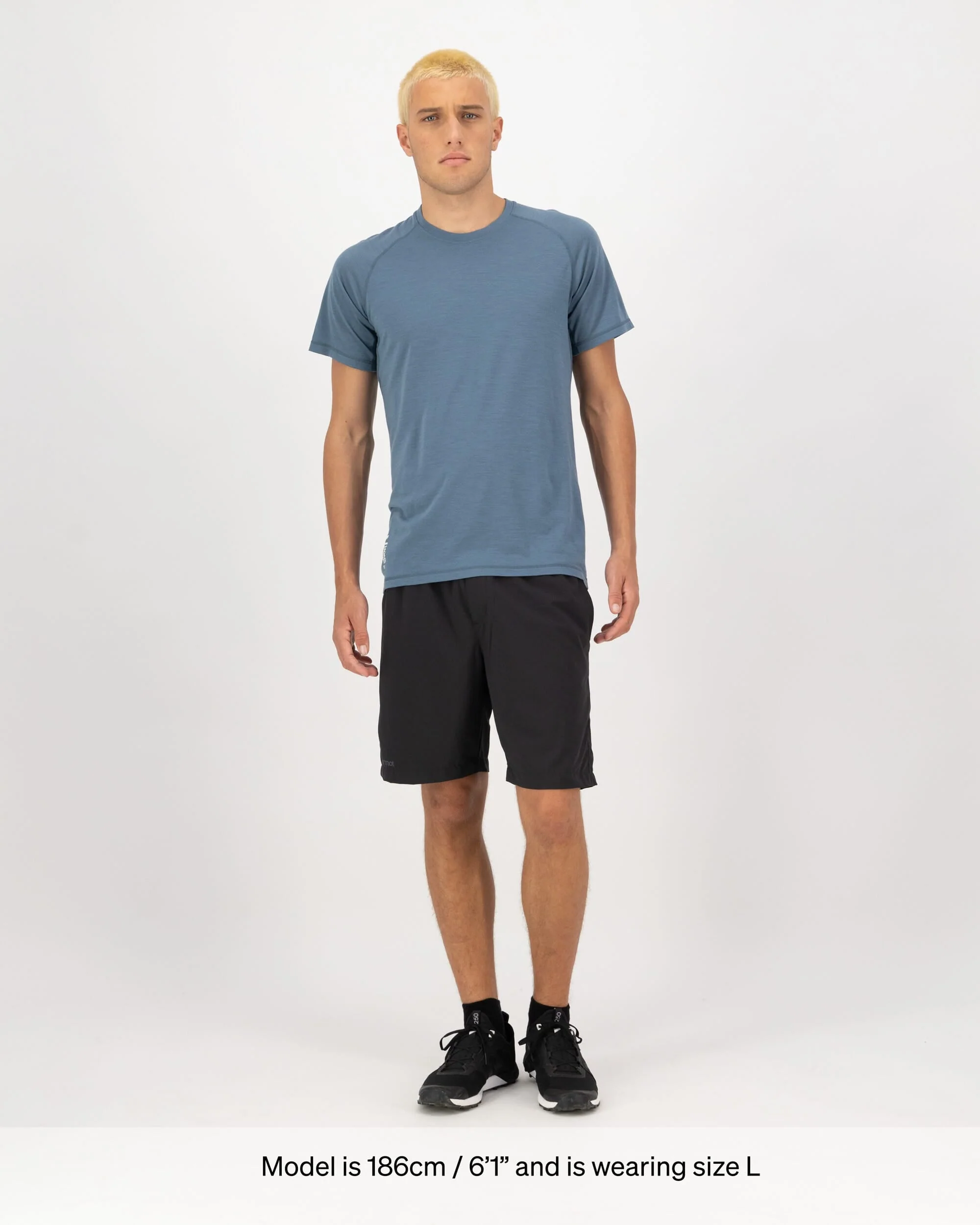 Temple Merino T-Shirt - Goblin Blue - Image 3
