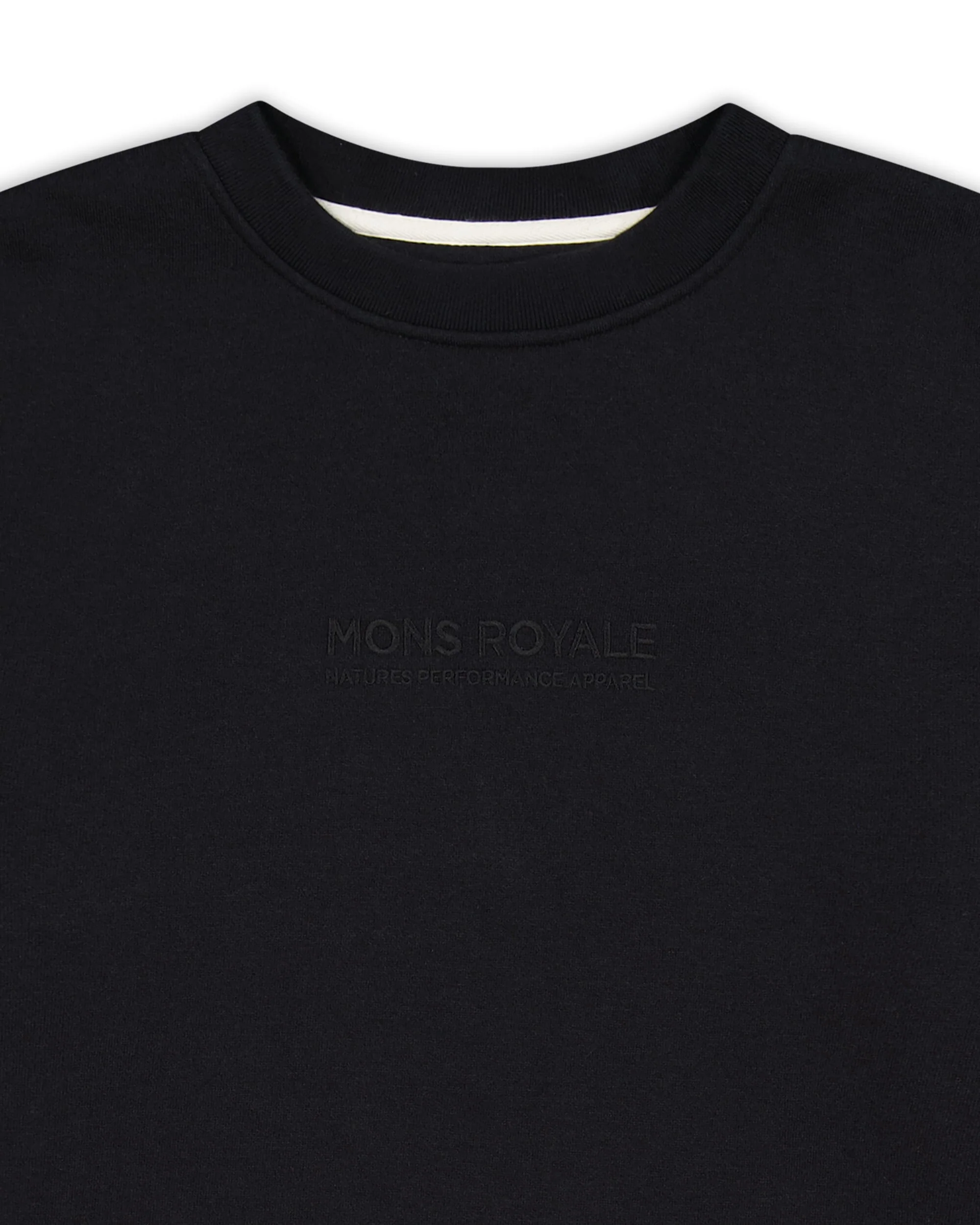 Verdant Merino Organic Cotton Crew - Black | Unisex Mid Layer - Image 4