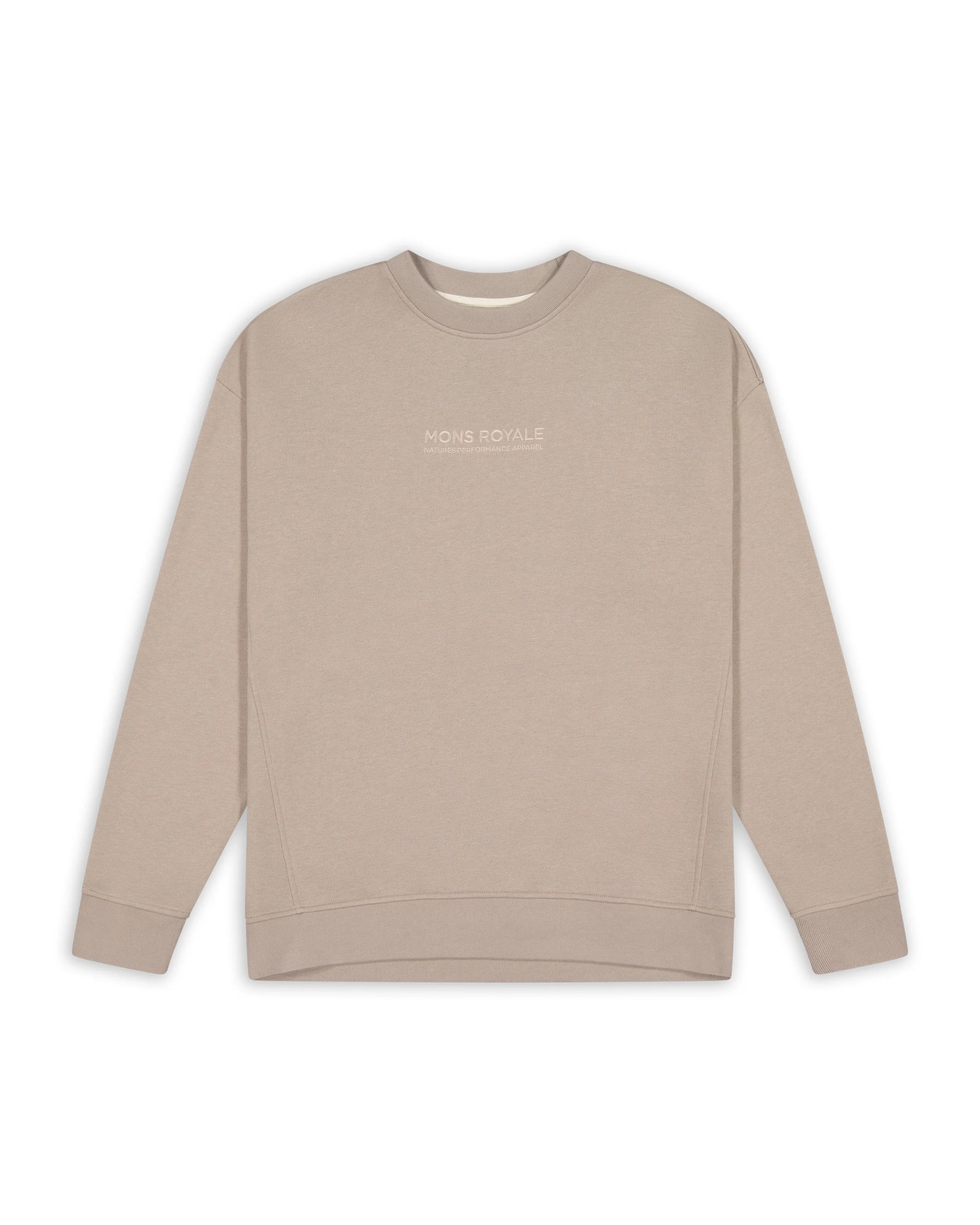 Verdant Merino Organic Cotton Crew - Taupe | Unisex Mid Layer - Image 2