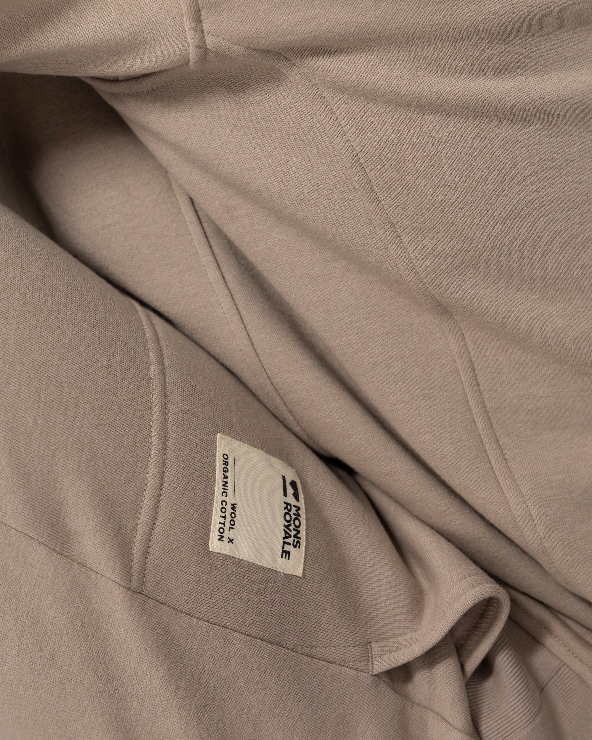 Verdant Merino Organic Cotton Crew - Taupe | Unisex Mid Layer - Image 4