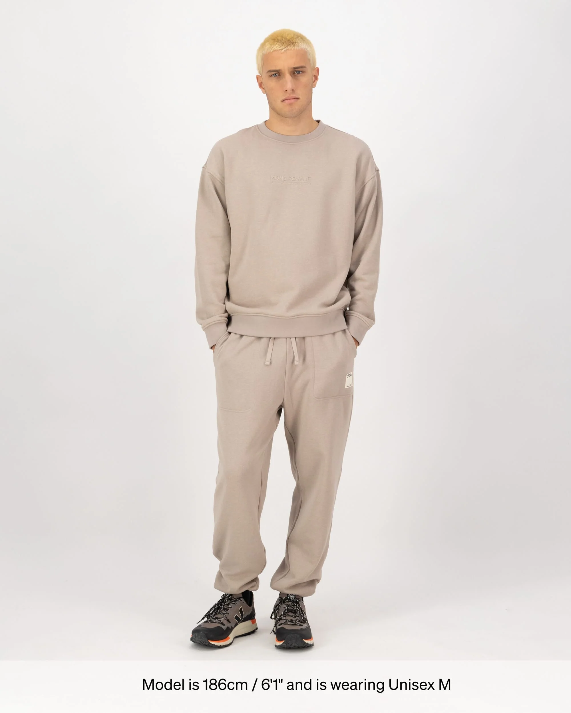 Verdant Merino Organic Cotton Crew - Taupe | Unisex Mid Layer - Image 8