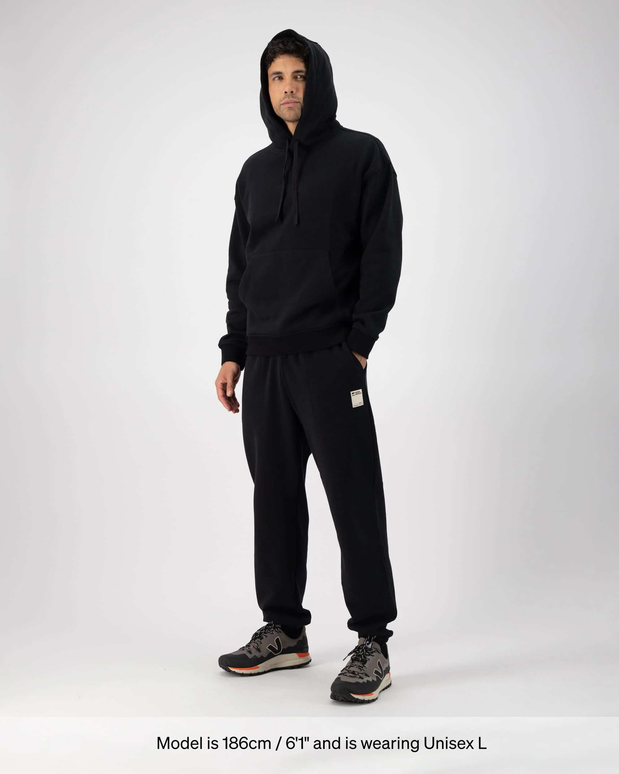 Verdant Merino Organic Cotton Sweatpants - Black | Unisex Pants - Image 7