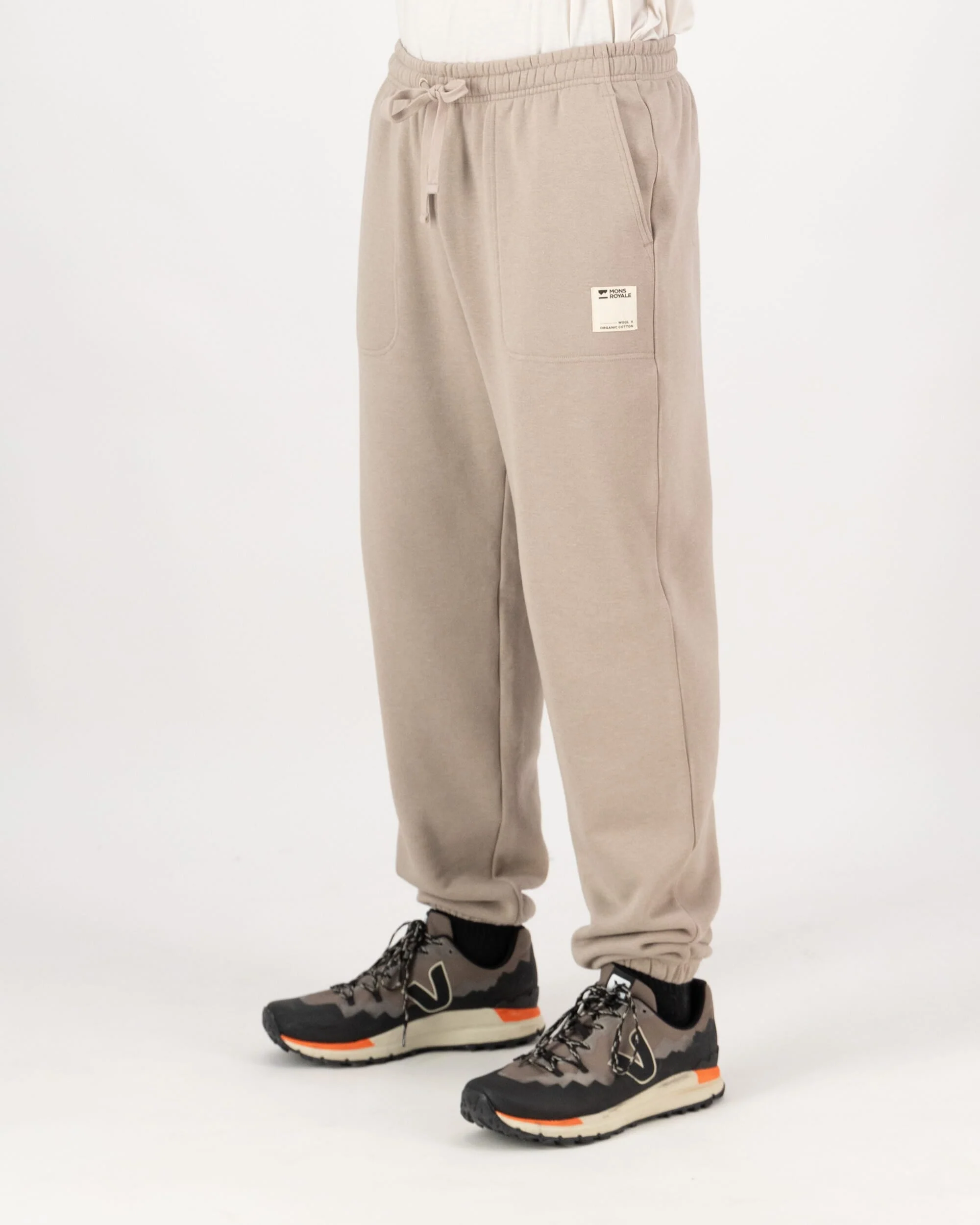 Verdant Merino Organic Cotton Sweatpants - Taupe | Unisex Pants - Image 5