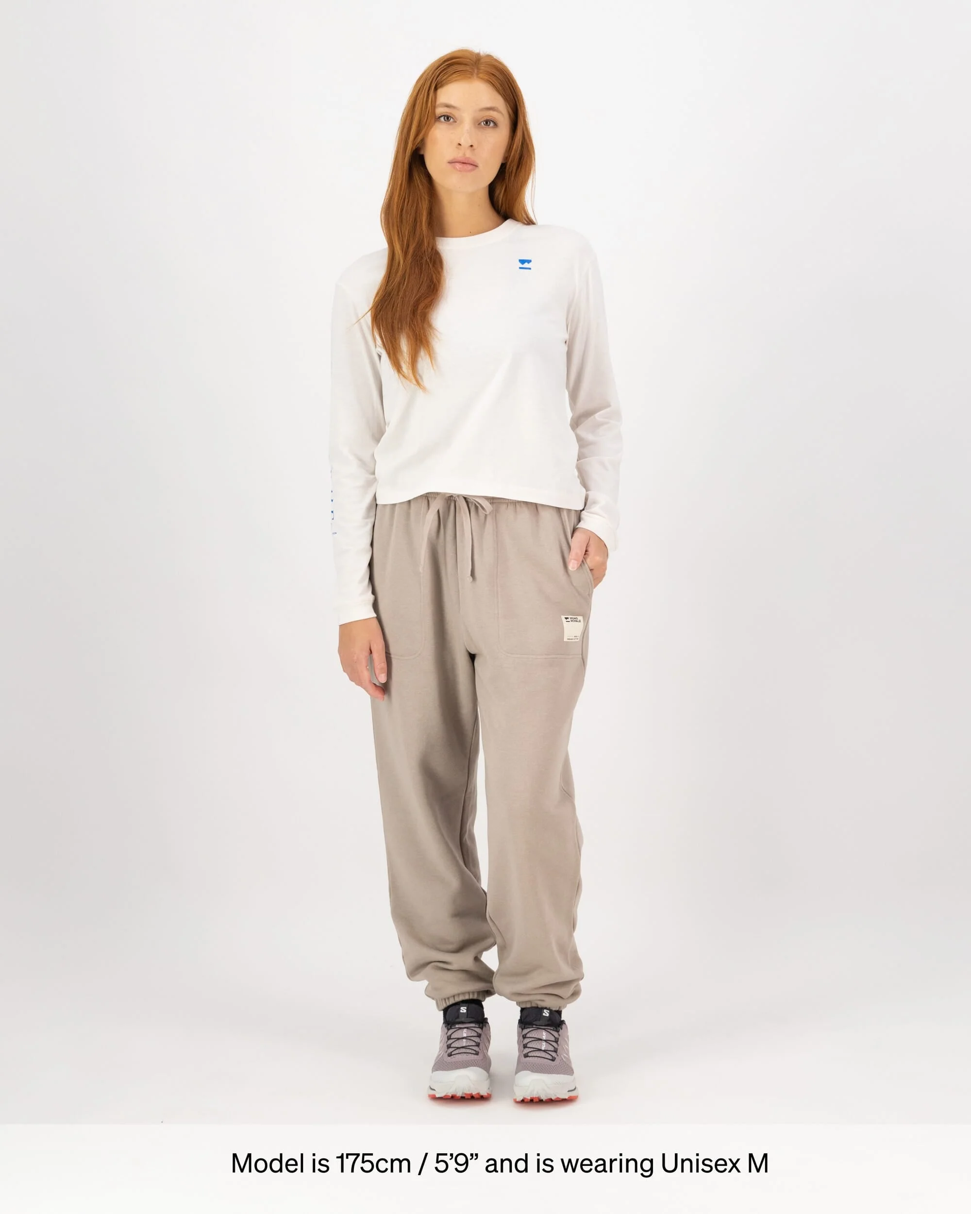 Verdant Merino Organic Cotton Sweatpants - Taupe | Unisex Pants - Image 7