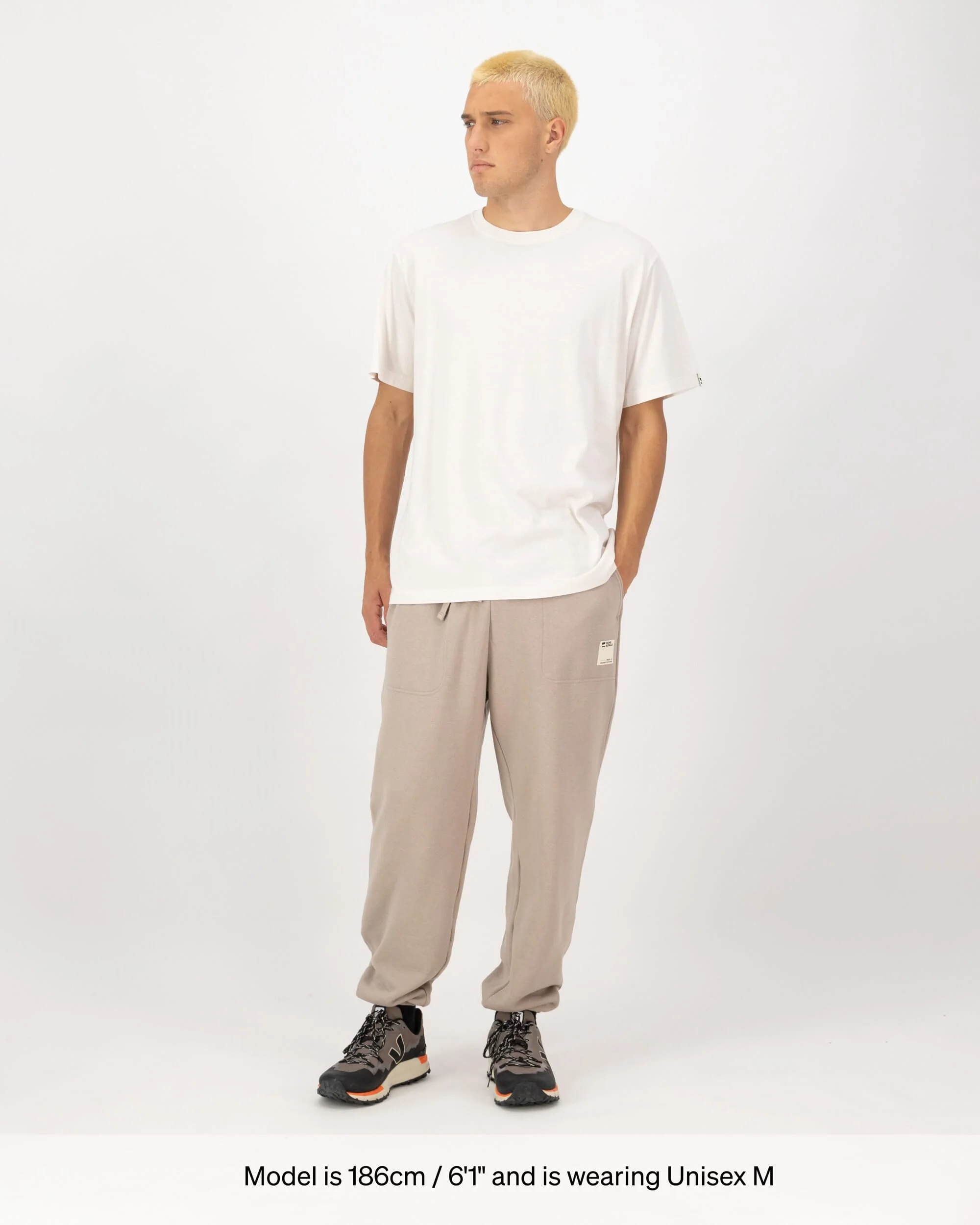 Verdant Merino Organic Cotton Sweatpants - Taupe | Unisex Pants - Image 8
