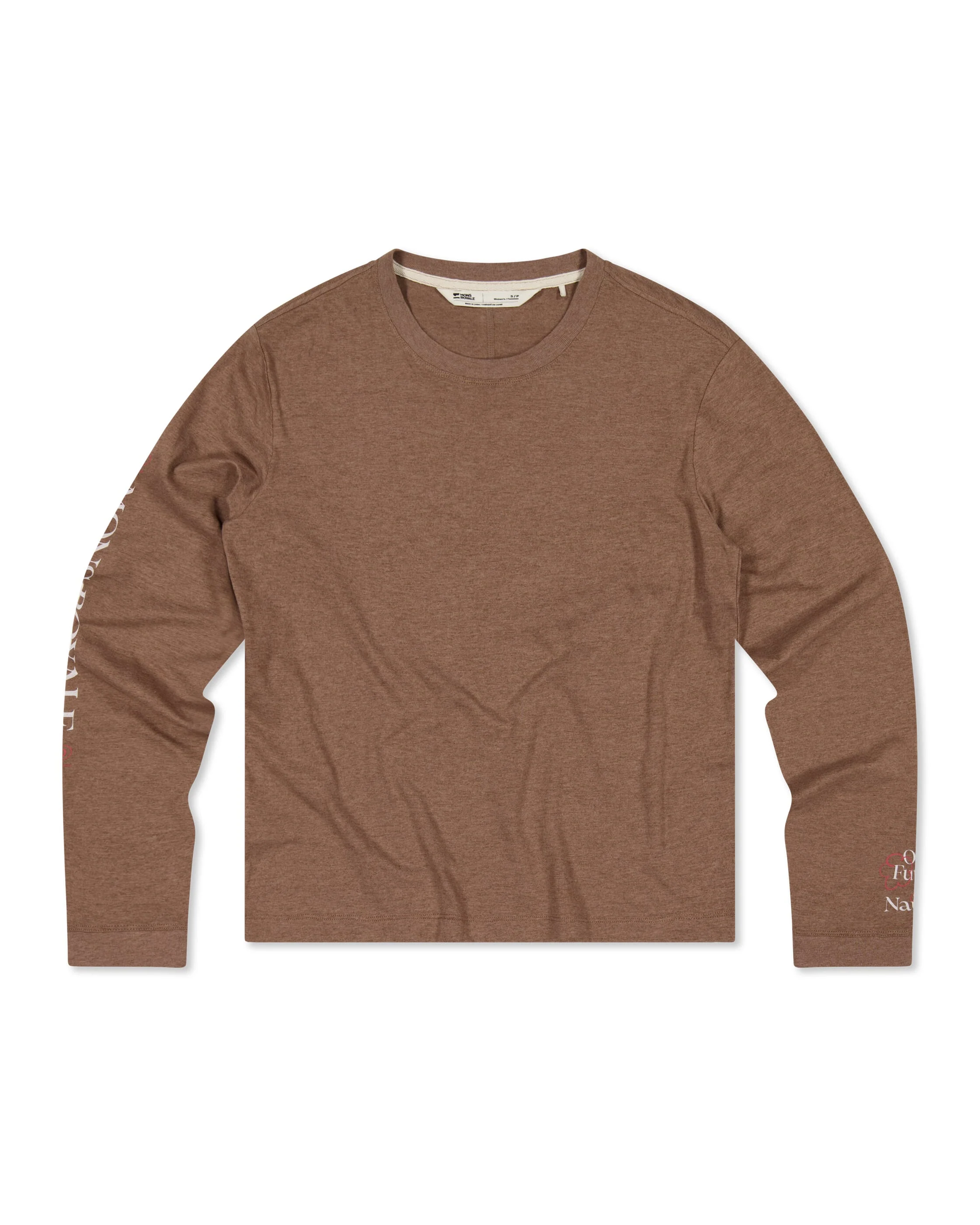Yonder Merino Organic Cotton Long Sleeve - Mocha | Women's Long Sleeve Top - Image 4