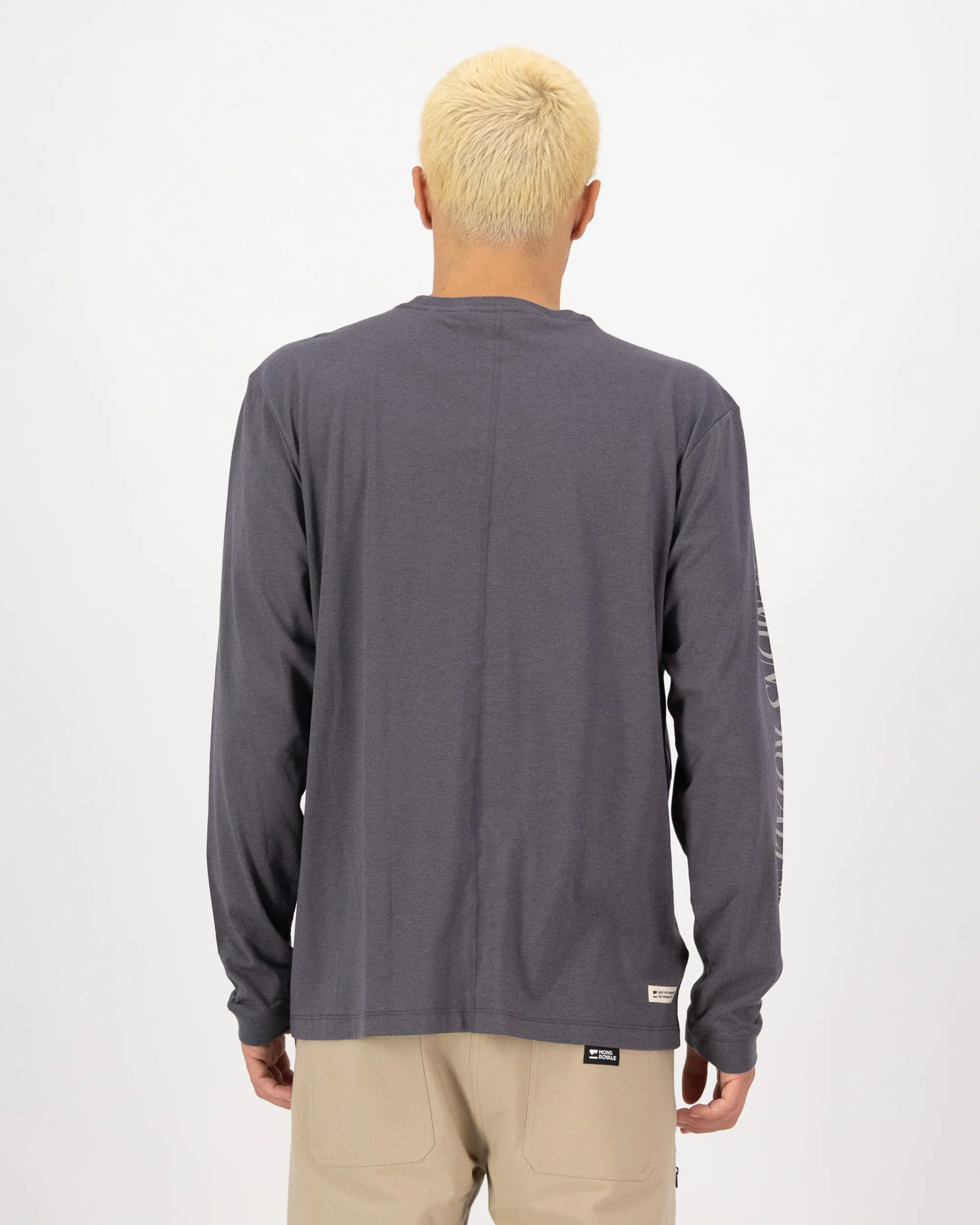 Yonder Merino Organic Cotton Long Sleeve - Vintage Black - Image 2
