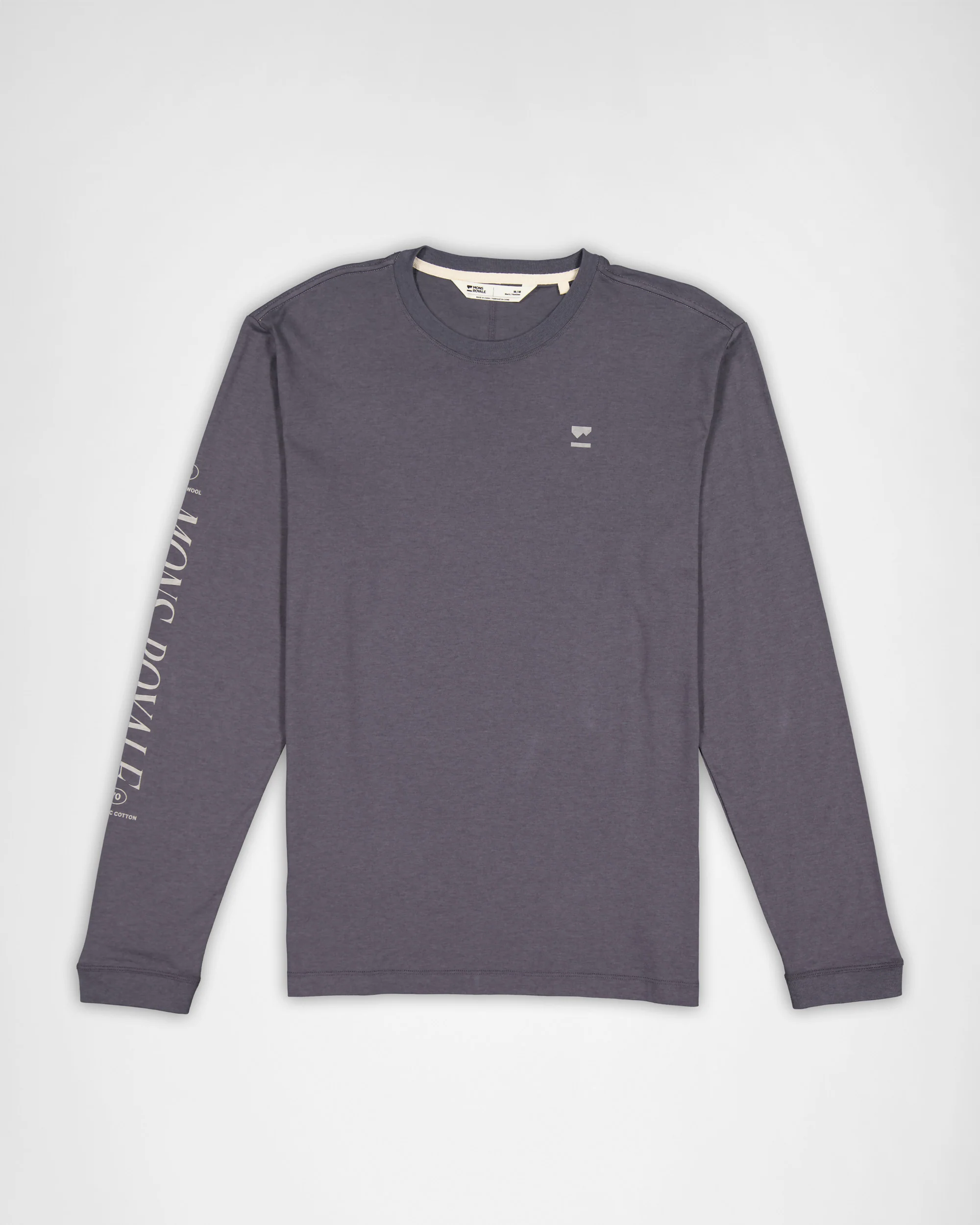 Yonder Merino Organic Cotton Long Sleeve - Vintage Black - Image 5