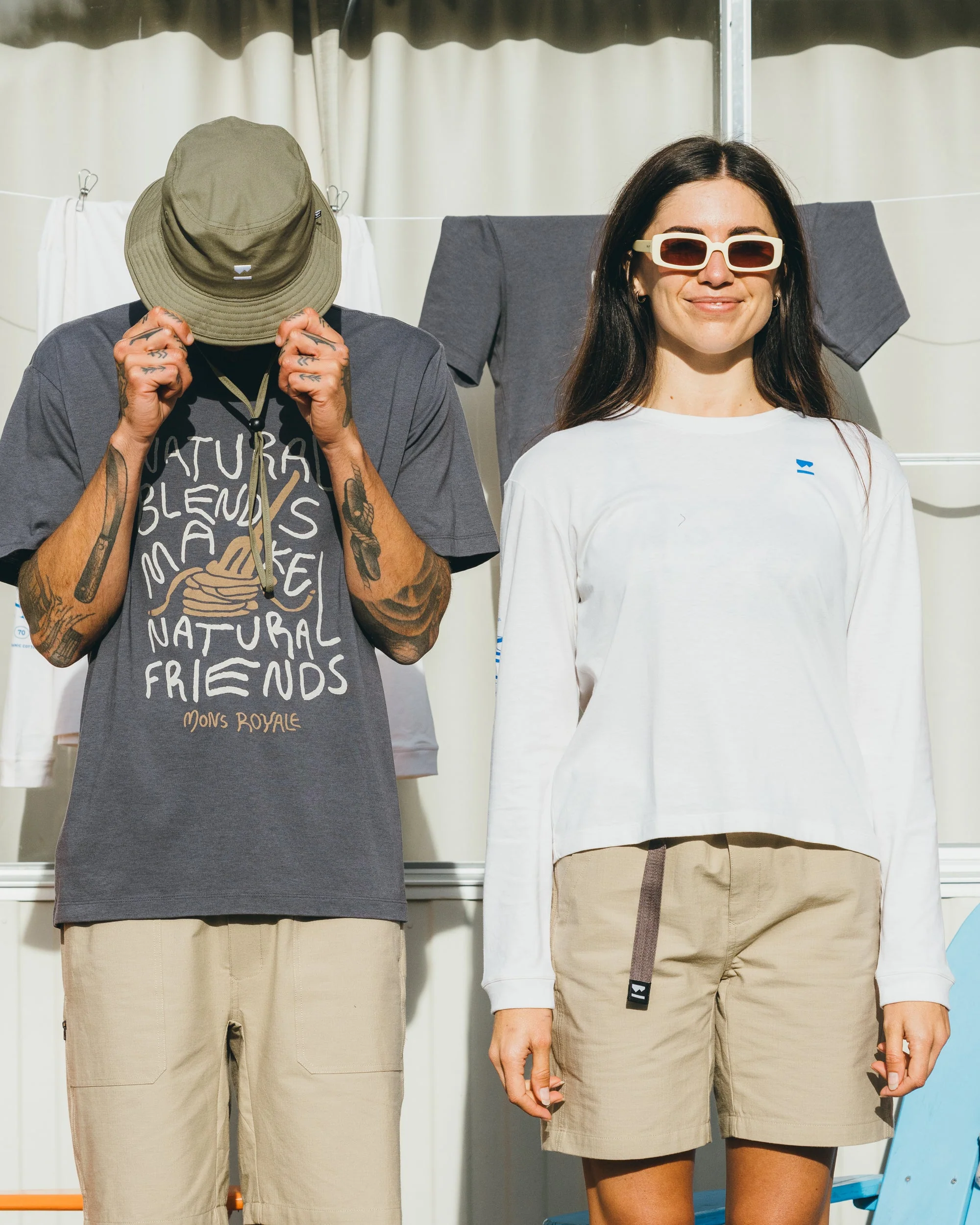 Yonder Merino Organic Cotton Long Sleeve - Vintage White - Image 3