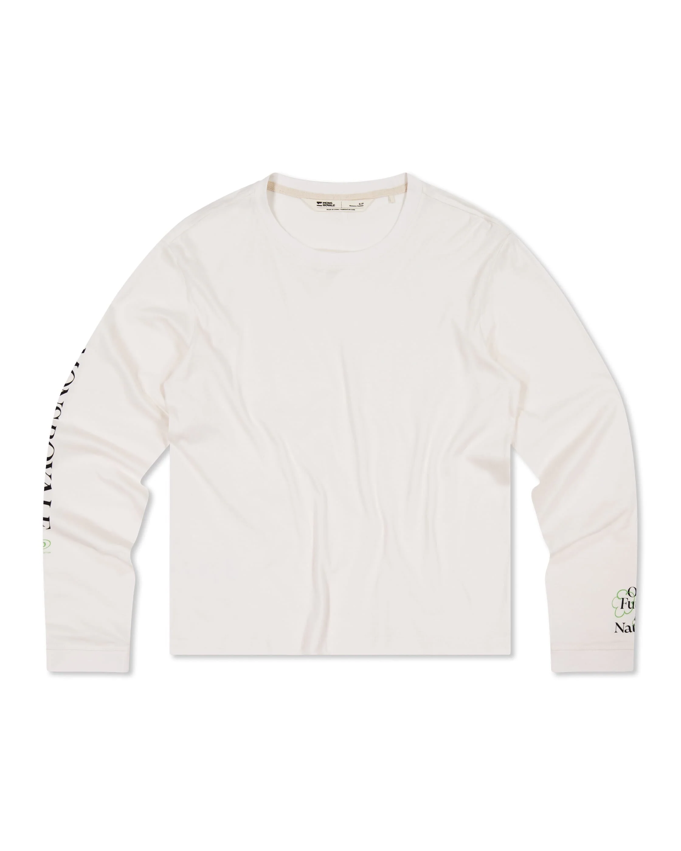 Yonder Merino Organic Cotton Long Sleeve - Vintage White | Women's Long Sleeve Top - Image 5