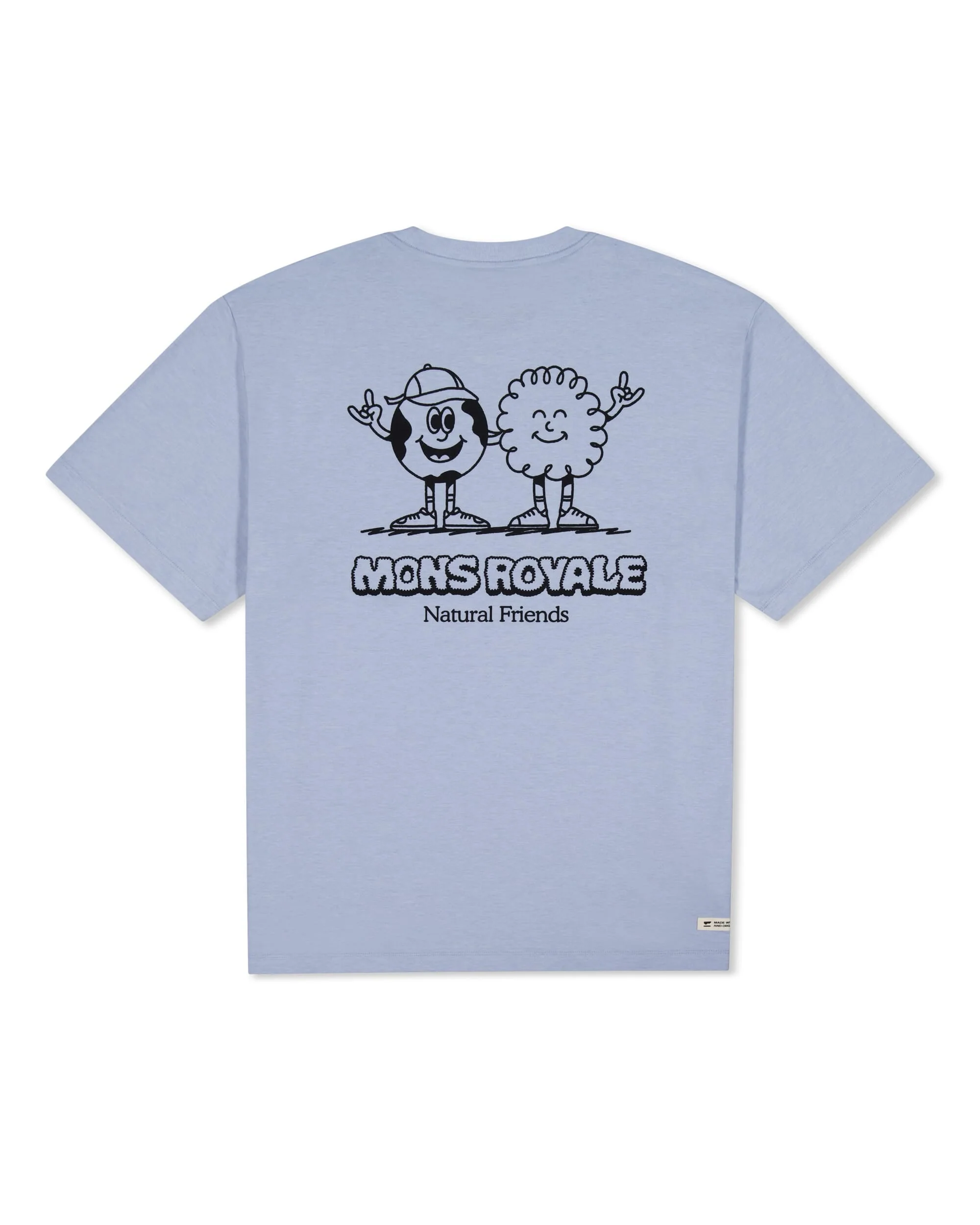 Yonder Merino Organic Cotton T-Shirt - Frost | Men's T-Shirt - Image 5