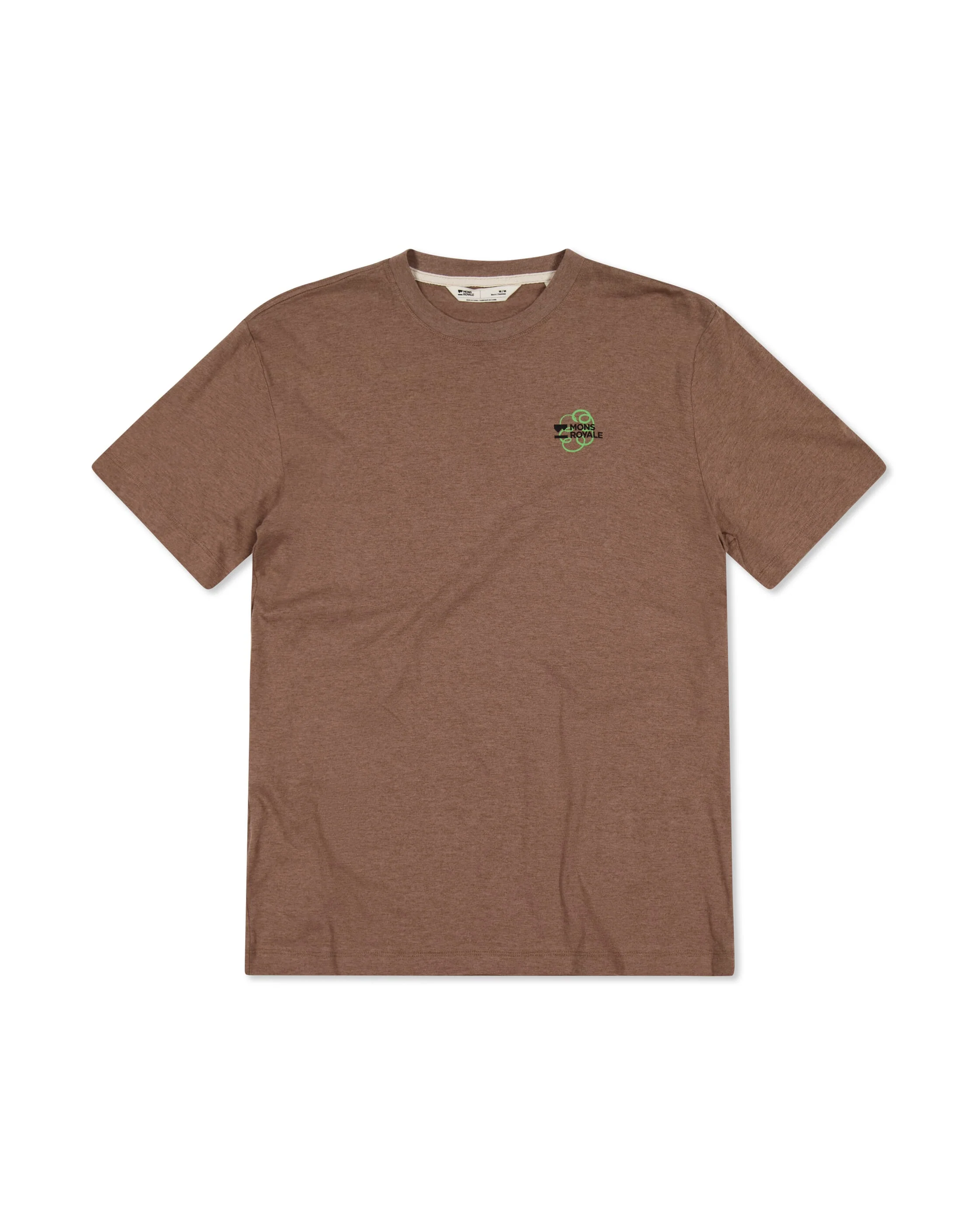 Yonder Merino Organic Cotton T-Shirt - Mocha | Men's T-Shirt - Image 5