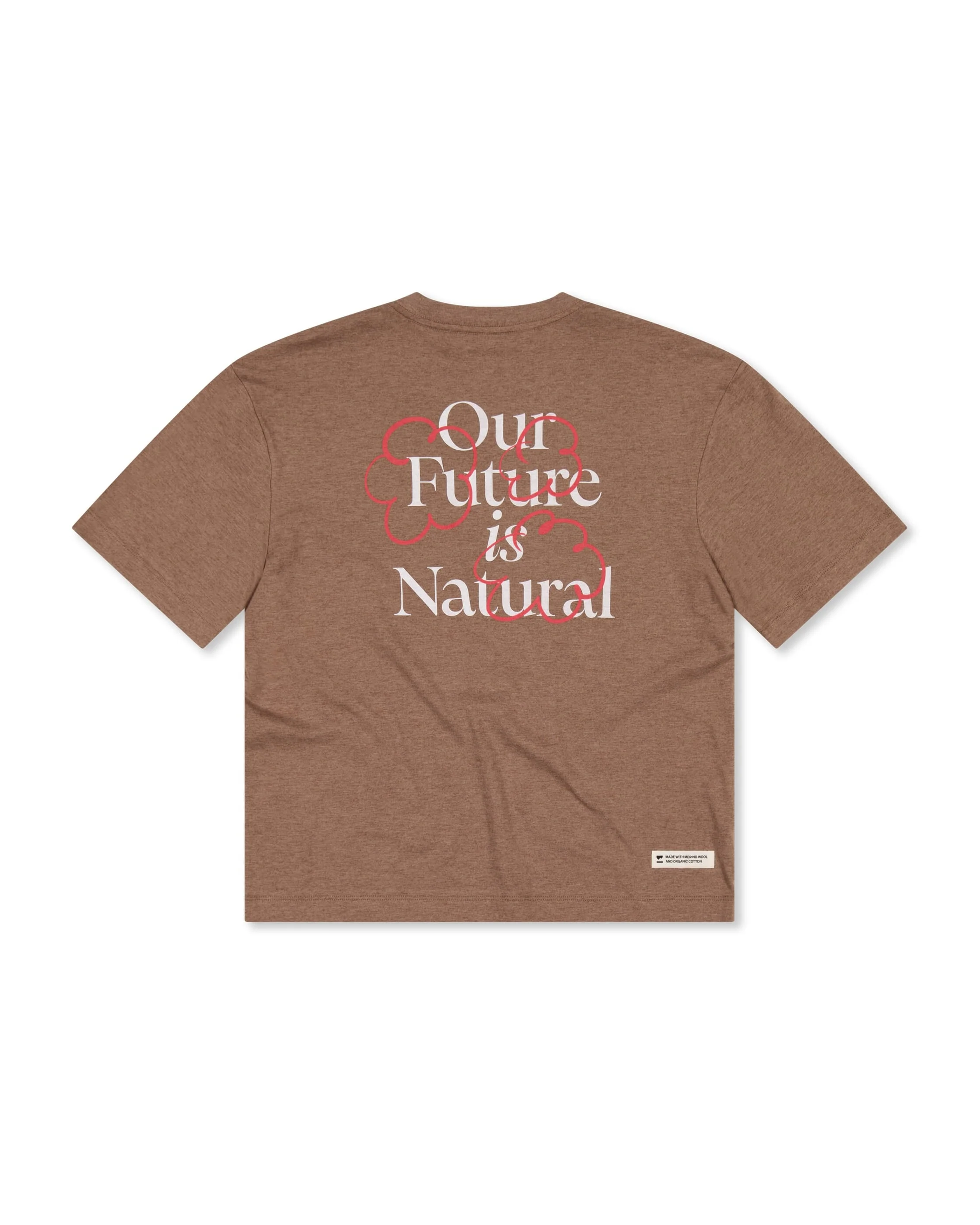 Yonder Merino Organic Cotton T-Shirt - Mocha | Women's T-Shirt - Image 5