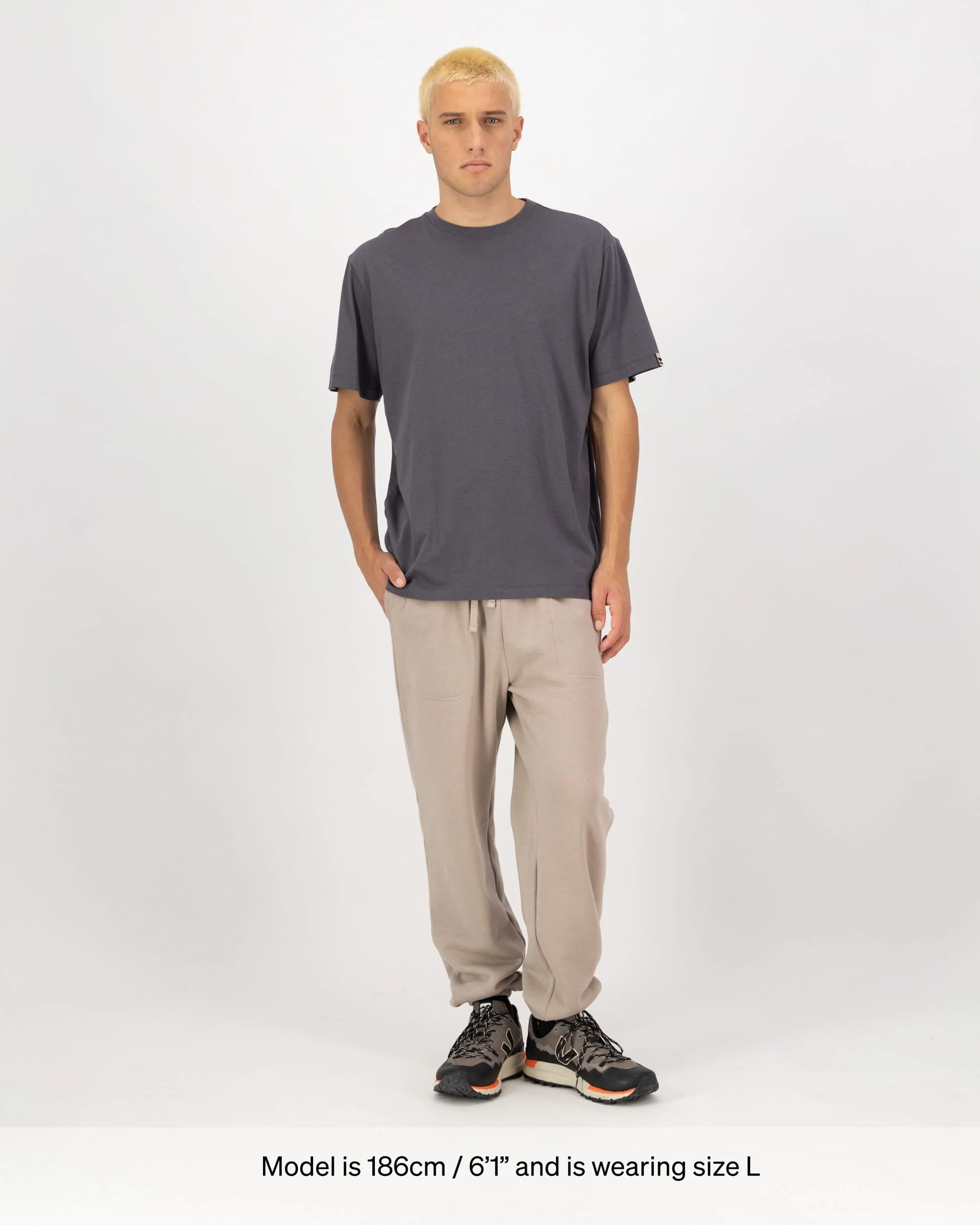 Yonder Merino Organic Cotton T-Shirt - Vintage Black | Men's T-Shirt - Image 4