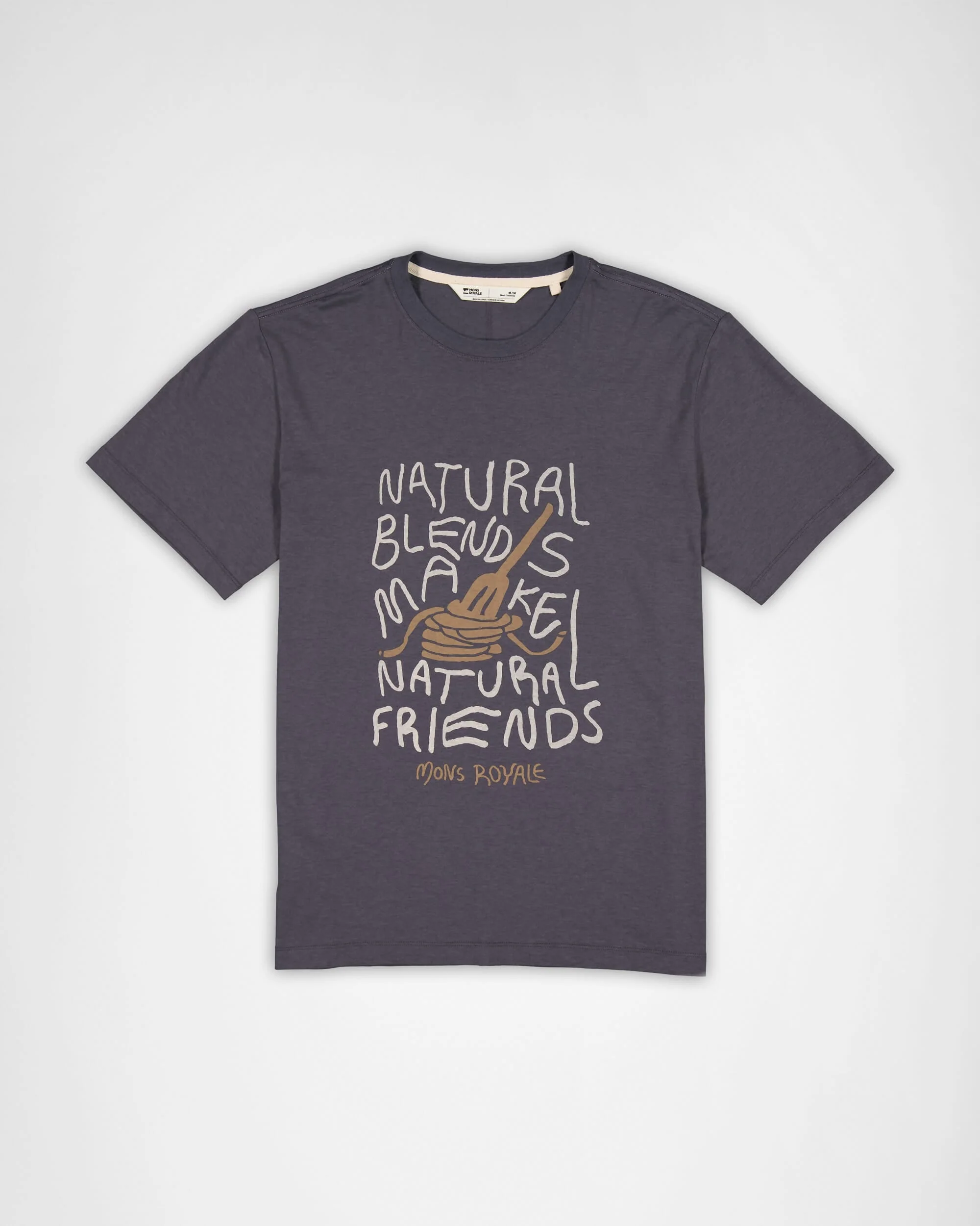 Yonder Merino Organic Cotton T-Shirt - Vintage Black - Image 5
